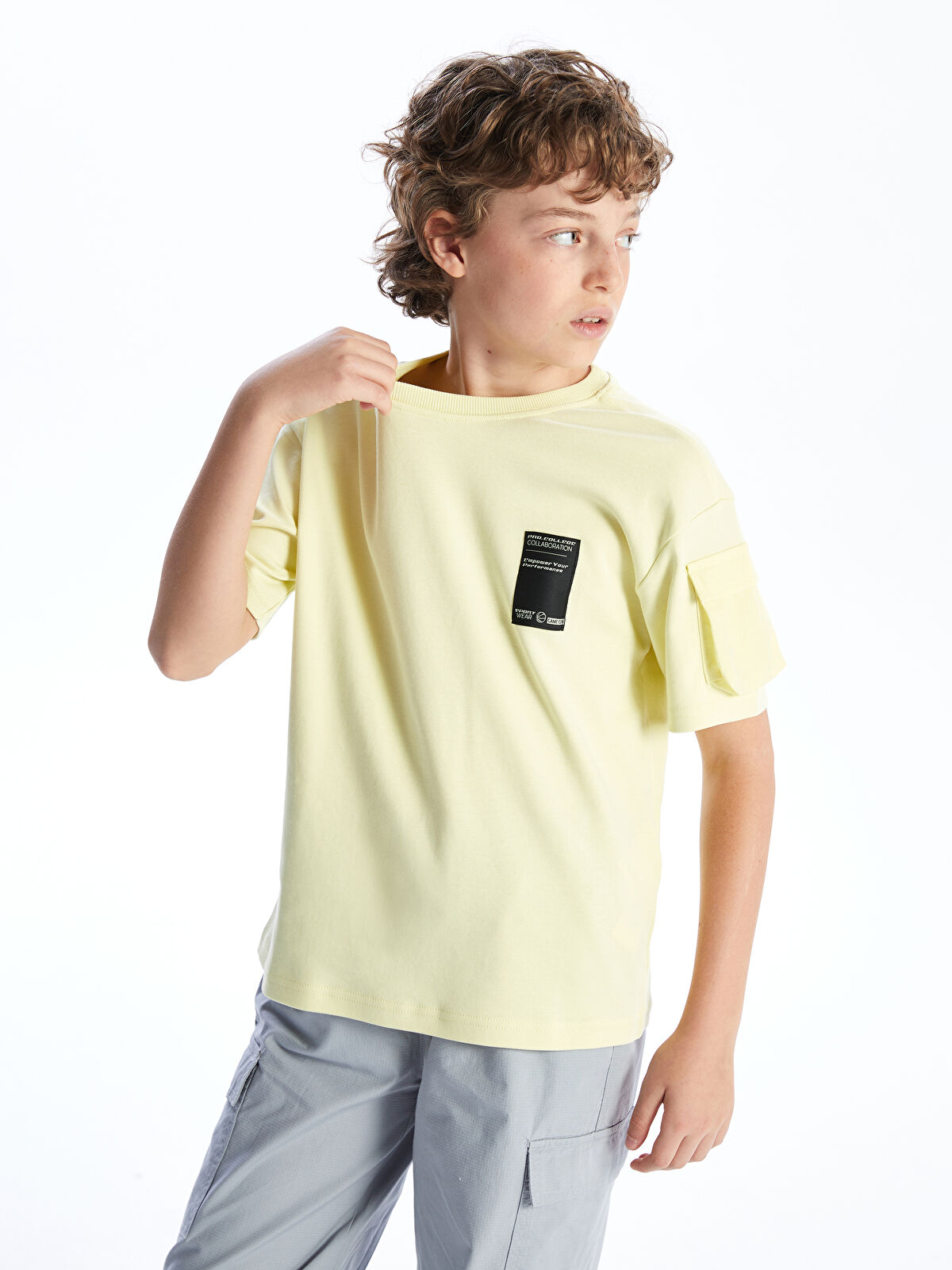 LCW Kids Yeşil Bisiklet Yaka Erkek Çocuk Tişört - S52803Z4-FTN | LCW