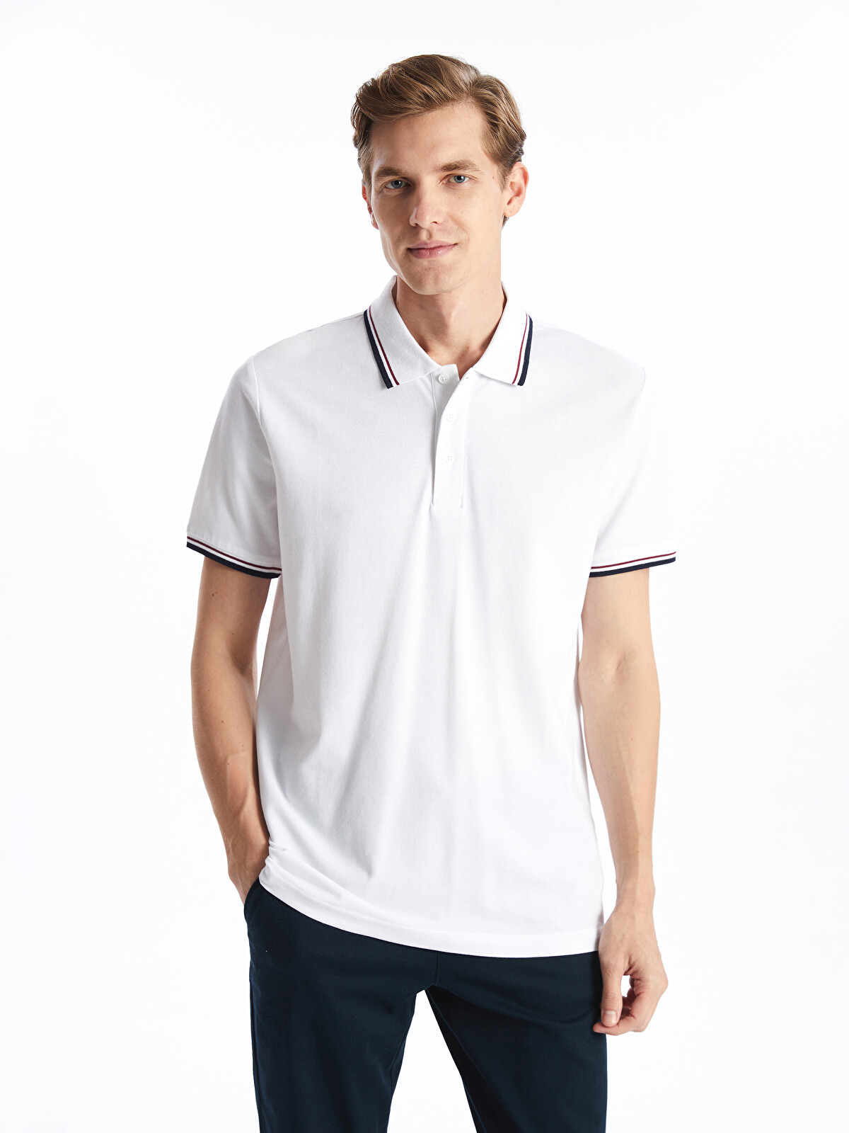 LCWAIKIKI Classic Polo Neck Short Sleeve Pique Men's T-Shirt