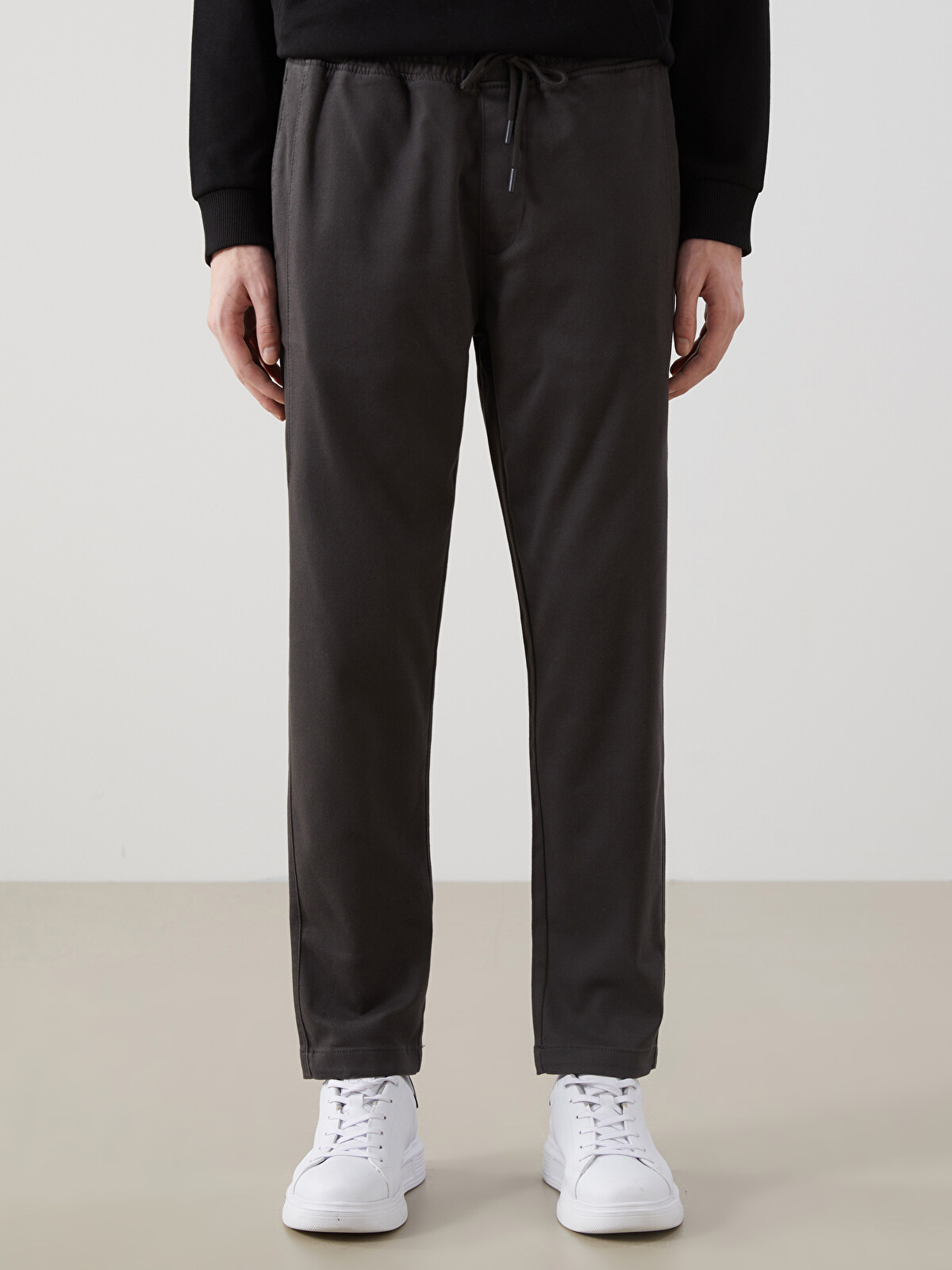 XSIDE Slim Fit Dobby Fabric Men's Trousers - S52851Z8-SED | LC Waikiki