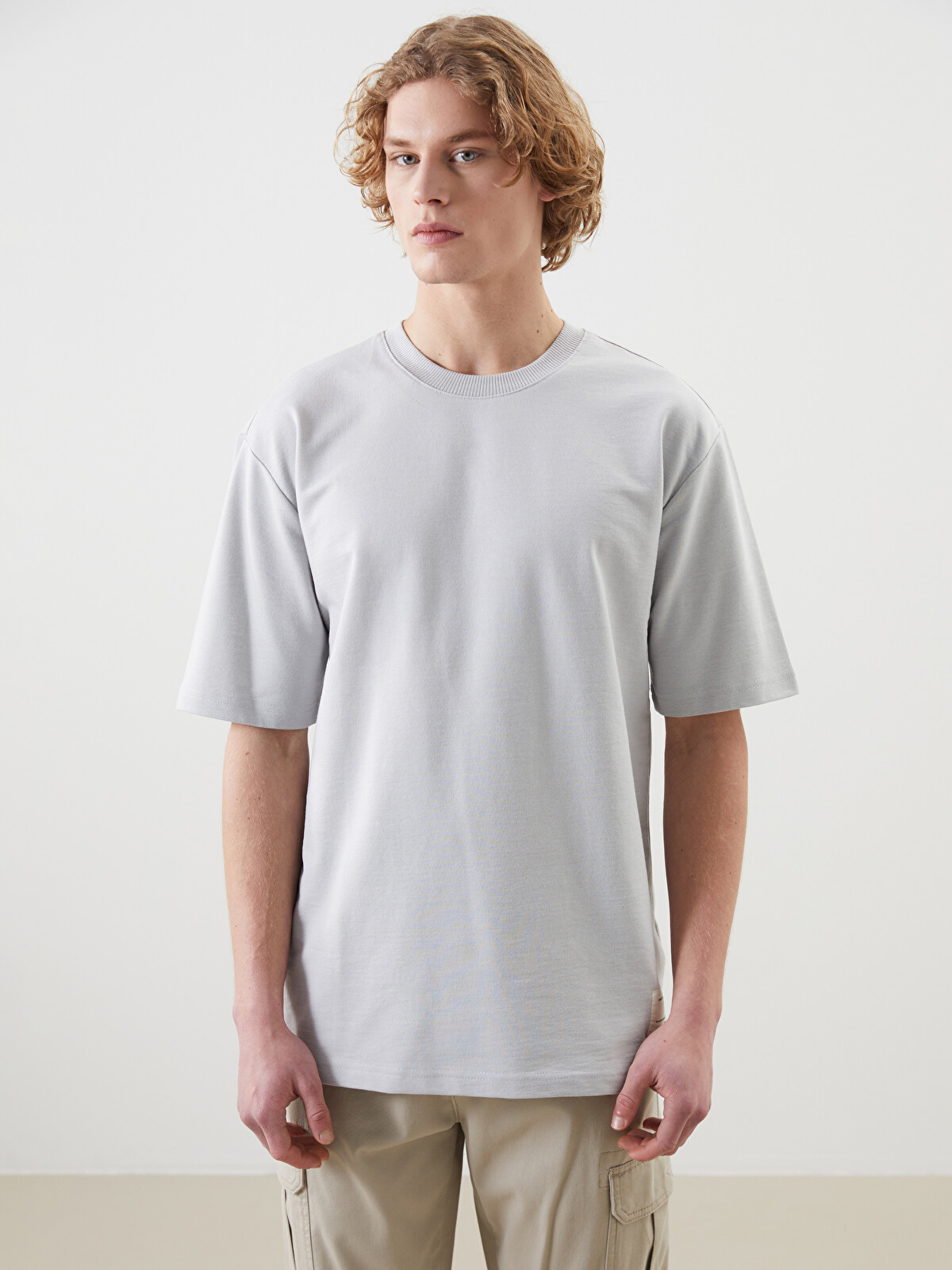 XSIDE Crew Neck Short Sleeve Men's Sweatshirt - S52857Z8-VKT | LC