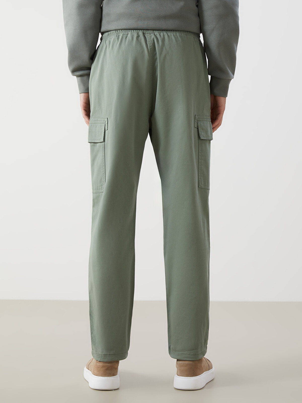 XSIDE Yeşil Rahat Kalıp Gabardin Erkek Kargo Pantolon - S52938Z8