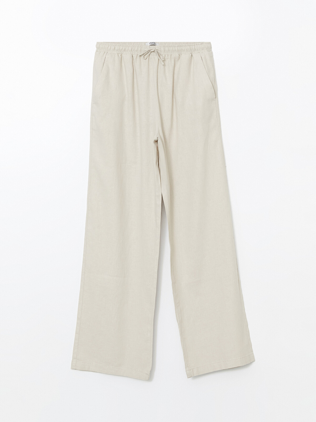 XSIDE Women's Elastic Waist Linen Blend Trousers - S53028Z8-Z4B