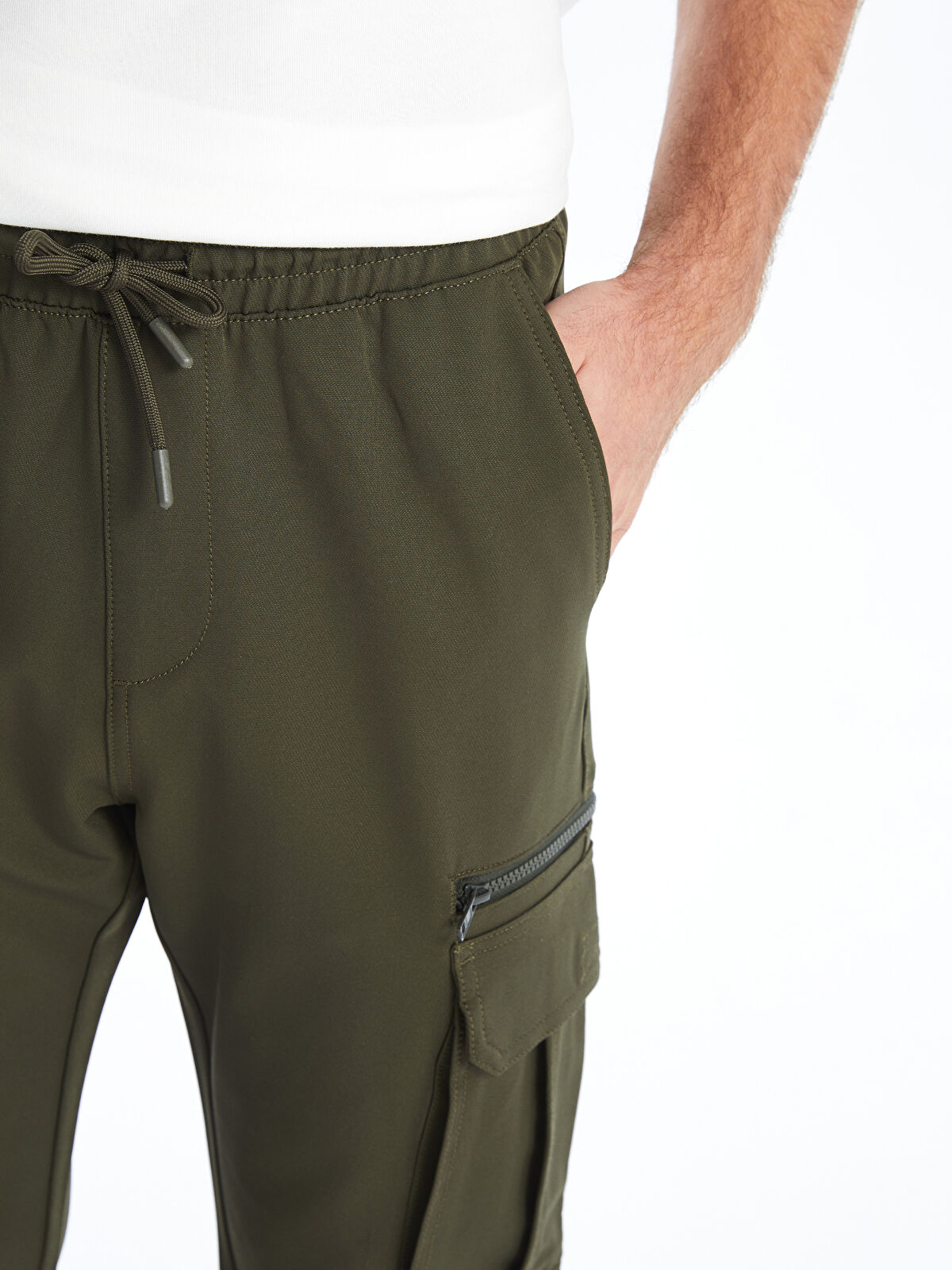 XSIDE Slim Fit Men's Cargo Trousers -S53176Z8-MGL - LC Waikiki