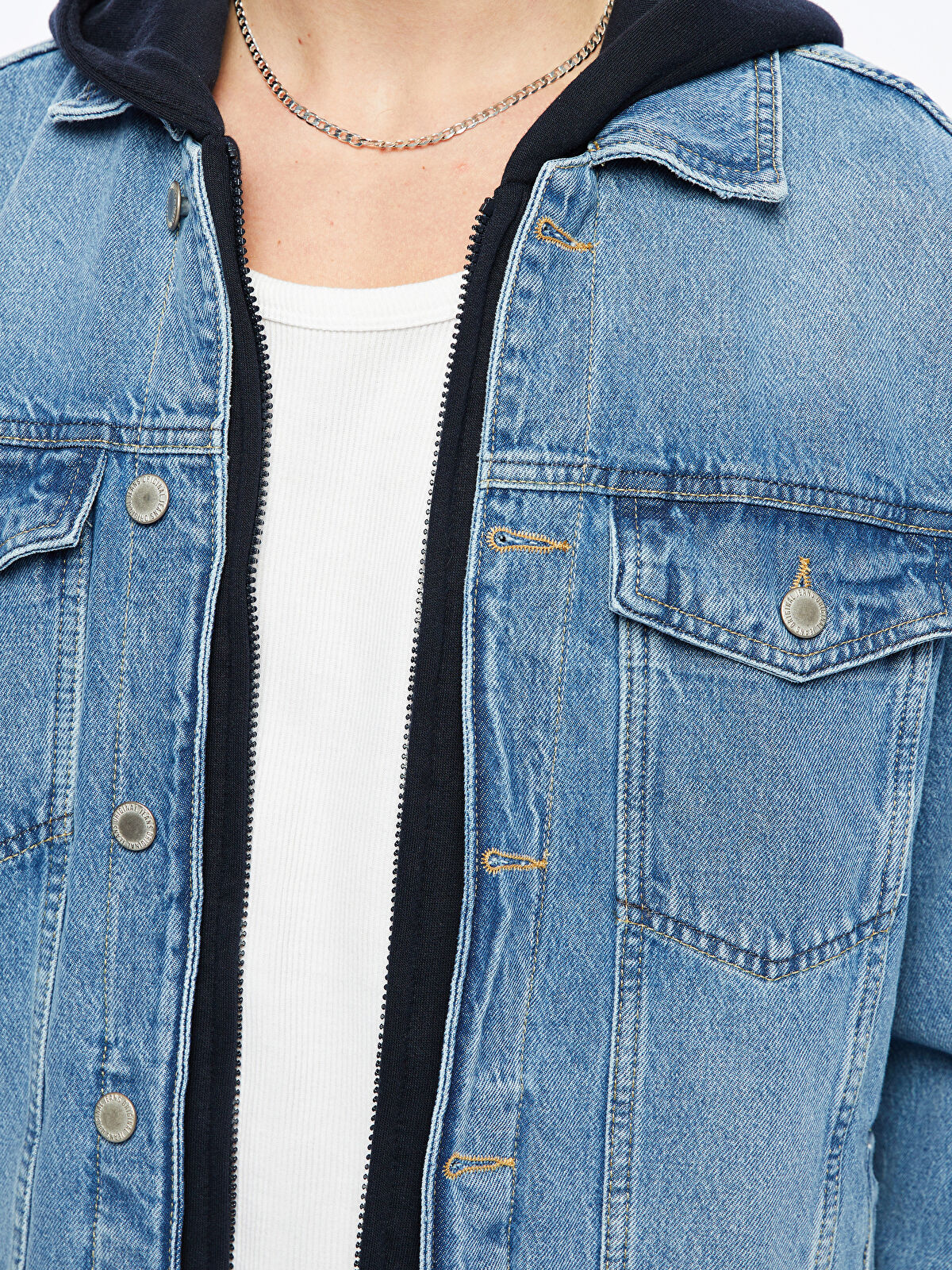 XSIDE Standard Fit Men's Denim Jacket -S53235Z8-311 - LC Waikiki