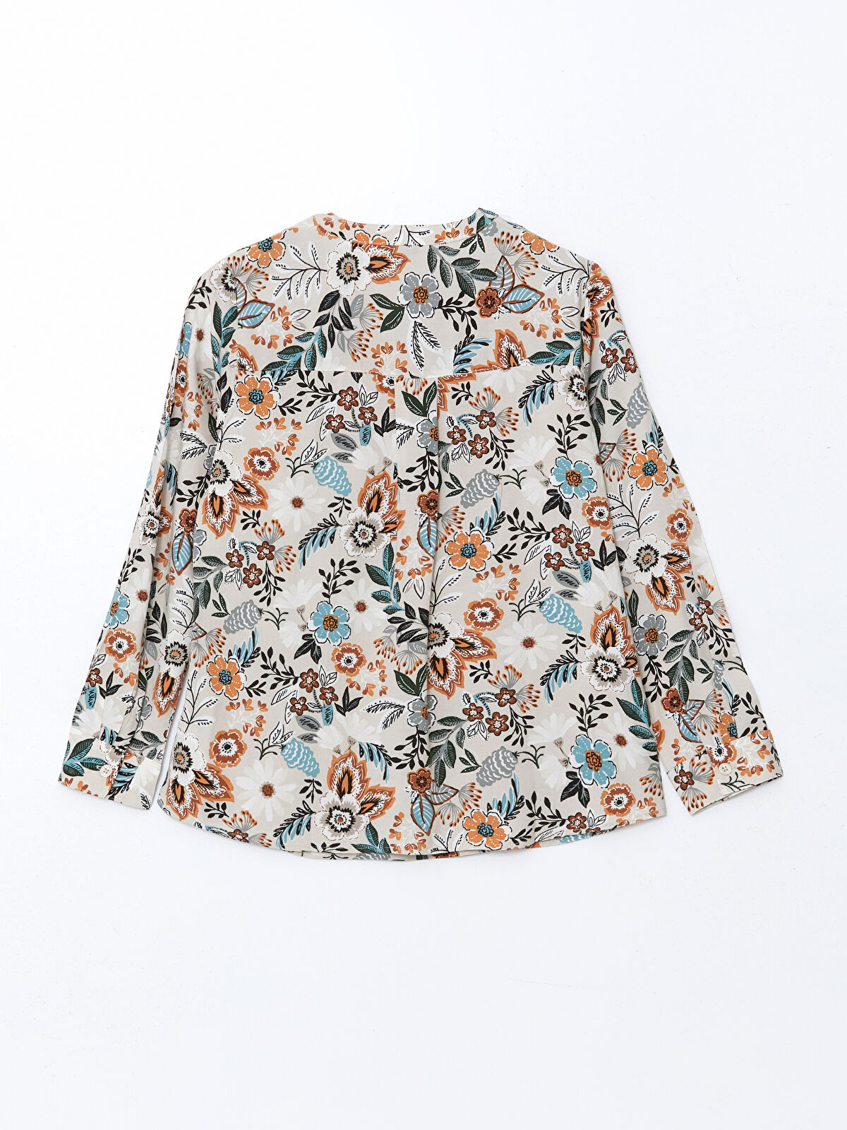 LCW Grace Notch Neck Floral Women's Blouse -S53332Z8-LQA