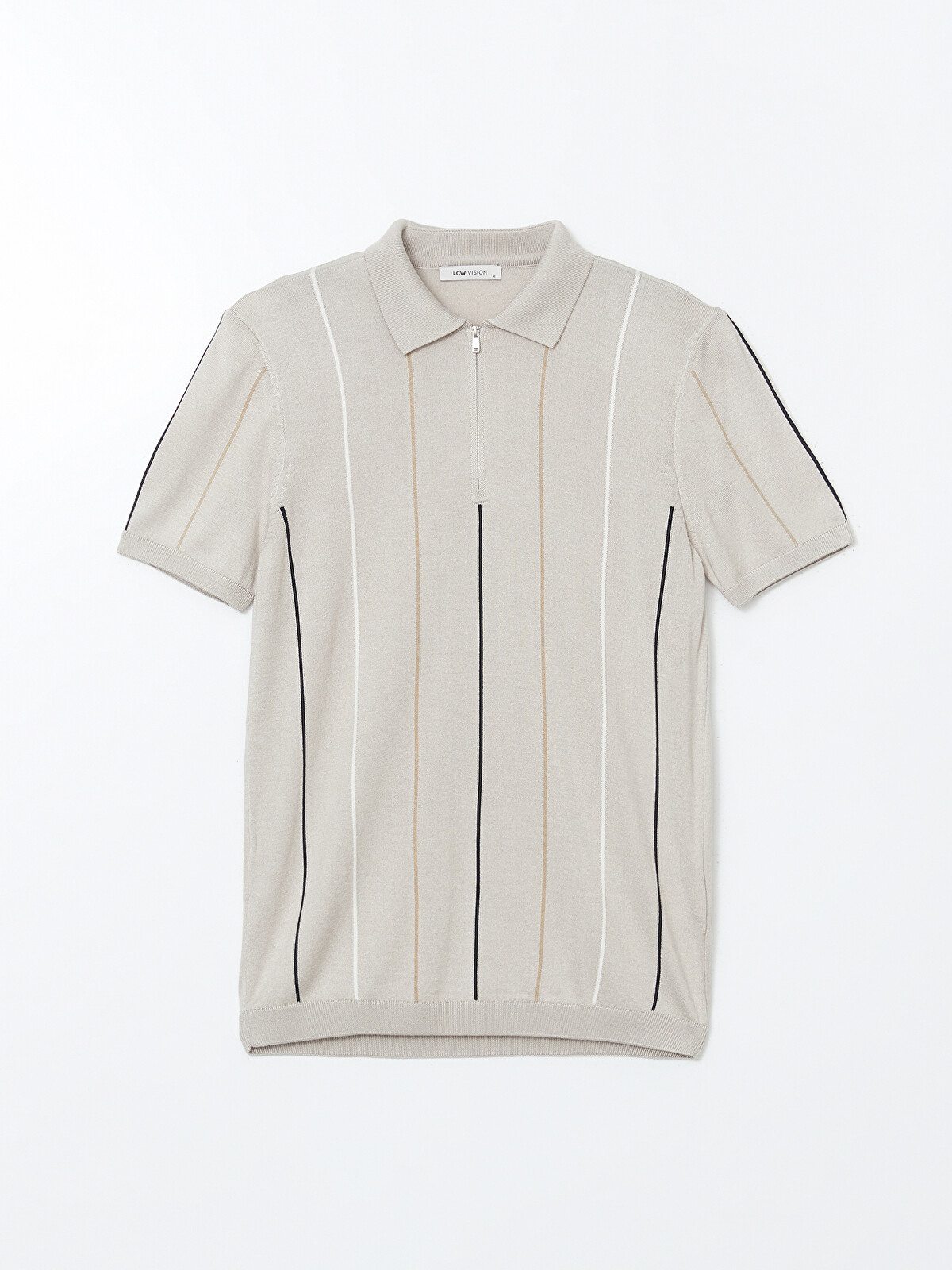LCW Vision Polo Yaka Çizgili Erkek Triko Tişört - S53346Z8-HZZ