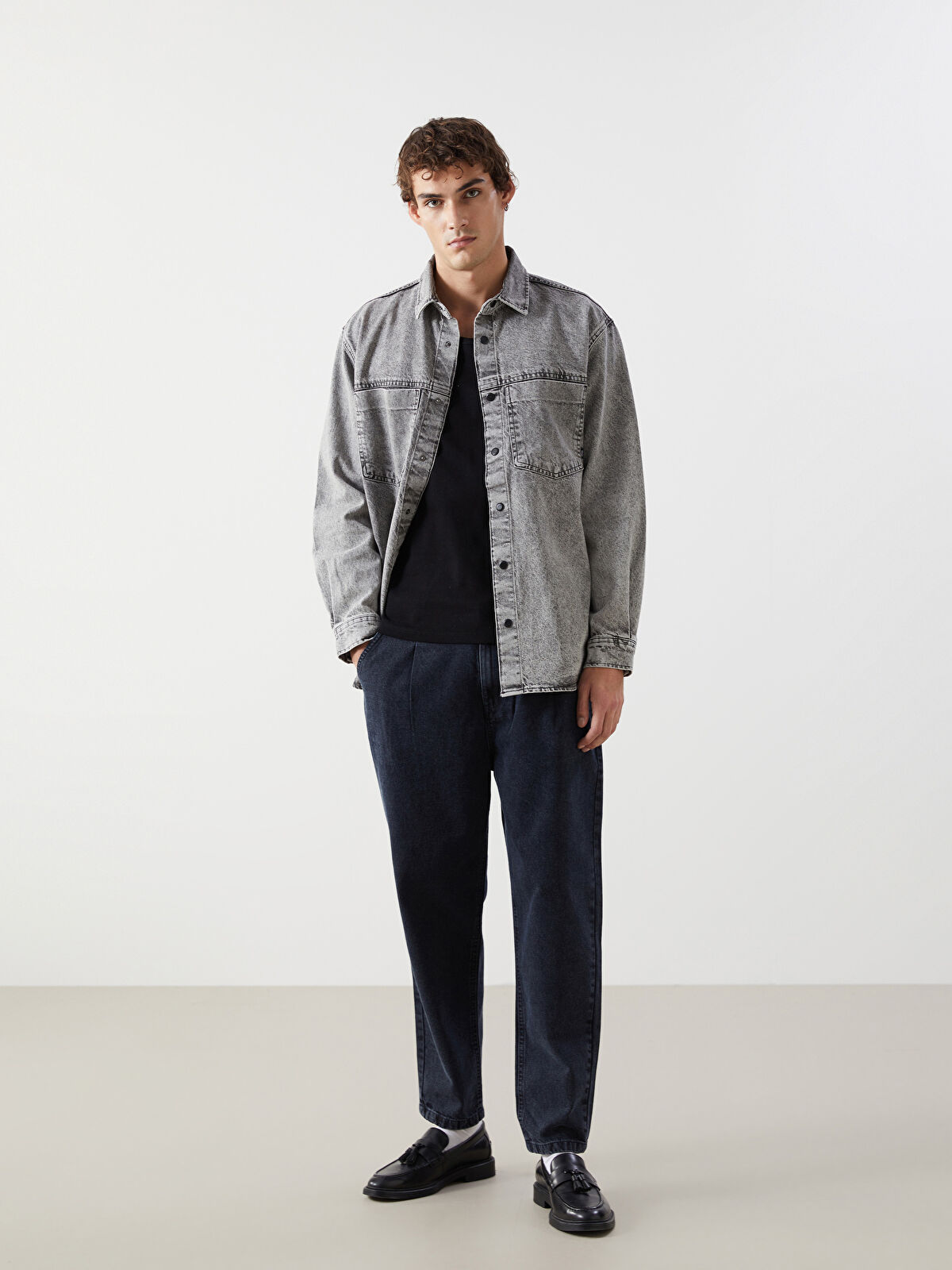 【KOOLOSET】Desert Balloon Denim Carpenter balloon jeans with adjustable waist