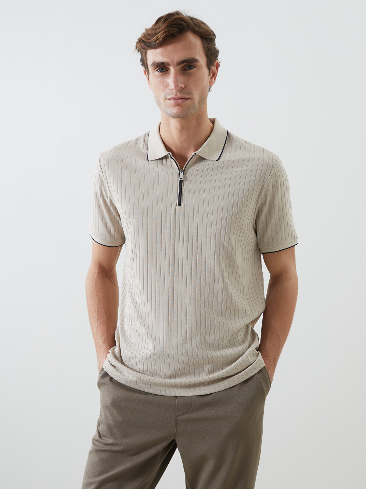 新品　thehighlights shirt'camelbeige size1 l_20251-s53481z8-hzz-95-76-90-