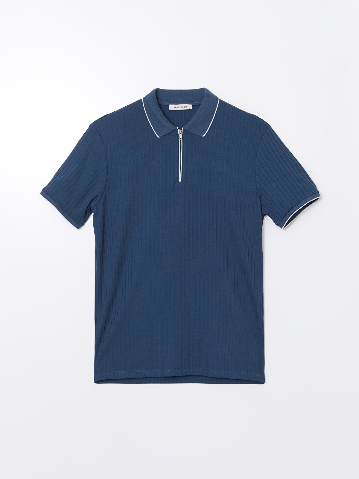 LCW Vision Polo Neck Men's Textured T-Shirt - S53481Z8-J2H | LC