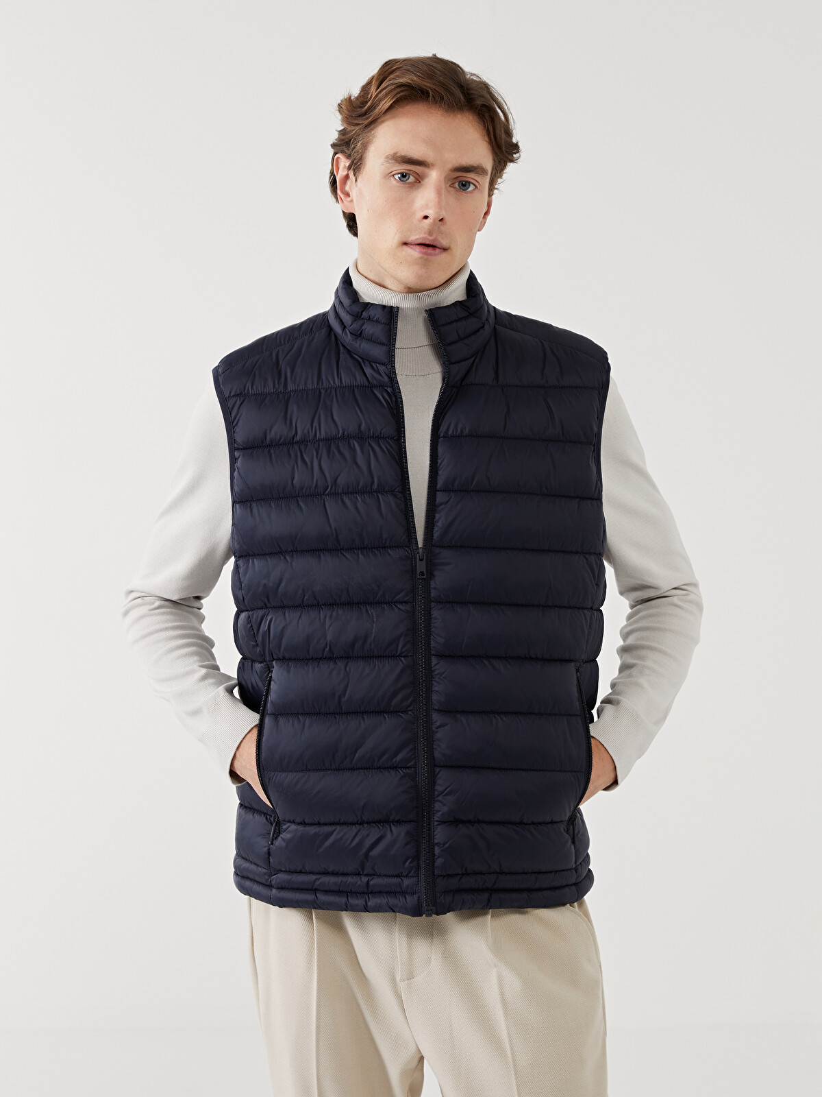 LCW Vision Gilet Doudoune à Col Cheminée pour Hommes Coupe