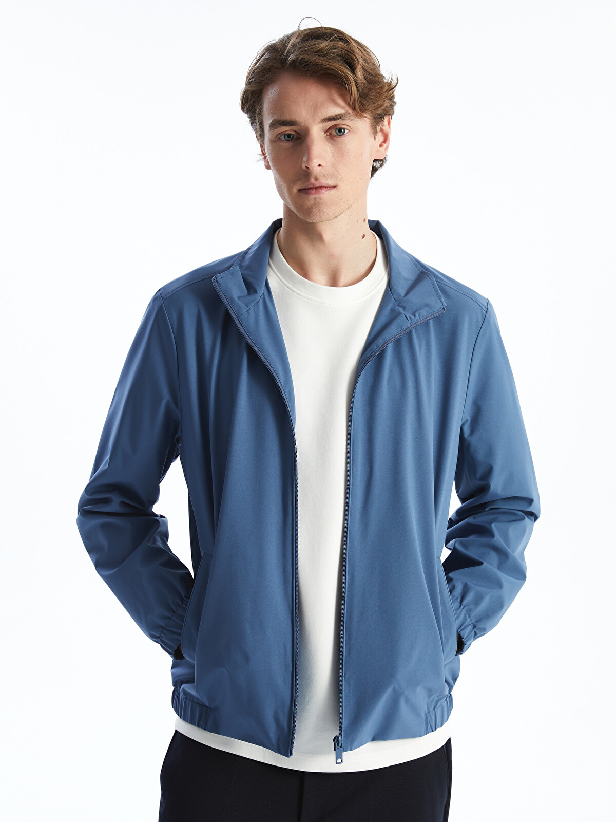 LCW Vision Mock Neck Men's Jacket - S53864Z8-H8X | LC Waikiki