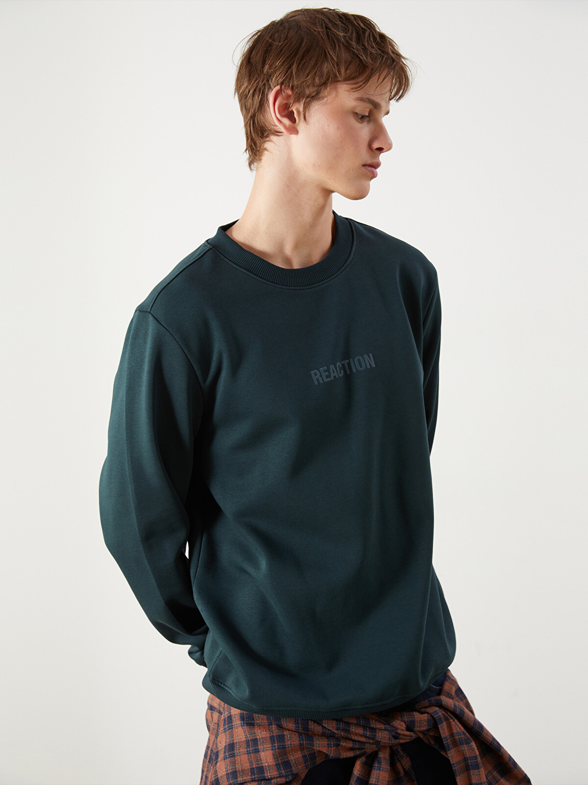 XSIDE Crew Neck Printed Men's Thick Sweatshirt - S53922Z8-S3F - LC