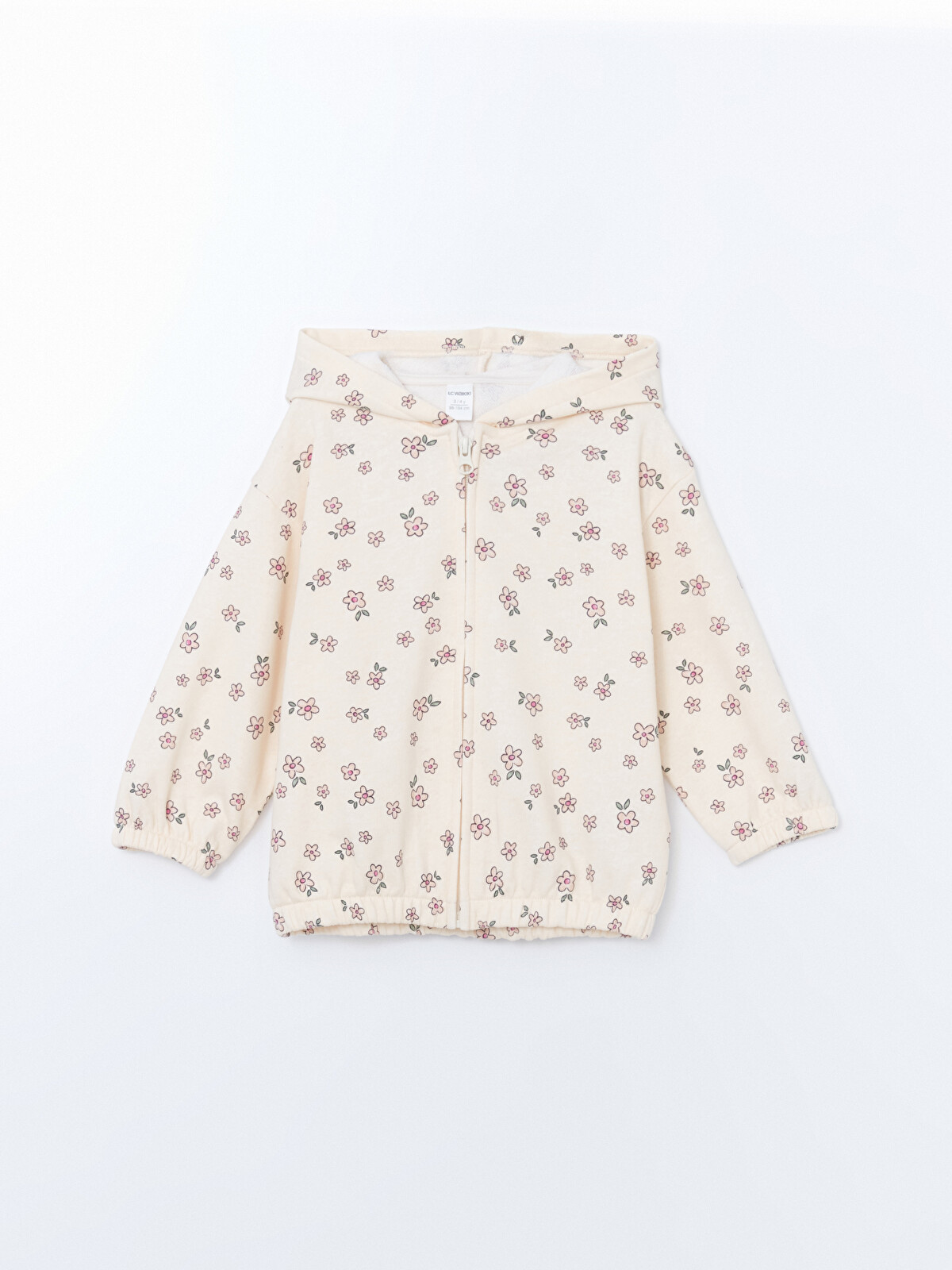 LCW Kids Hooded Baby Girls' Zip-up Sweatshirt - S54265Z1-LRA | LC