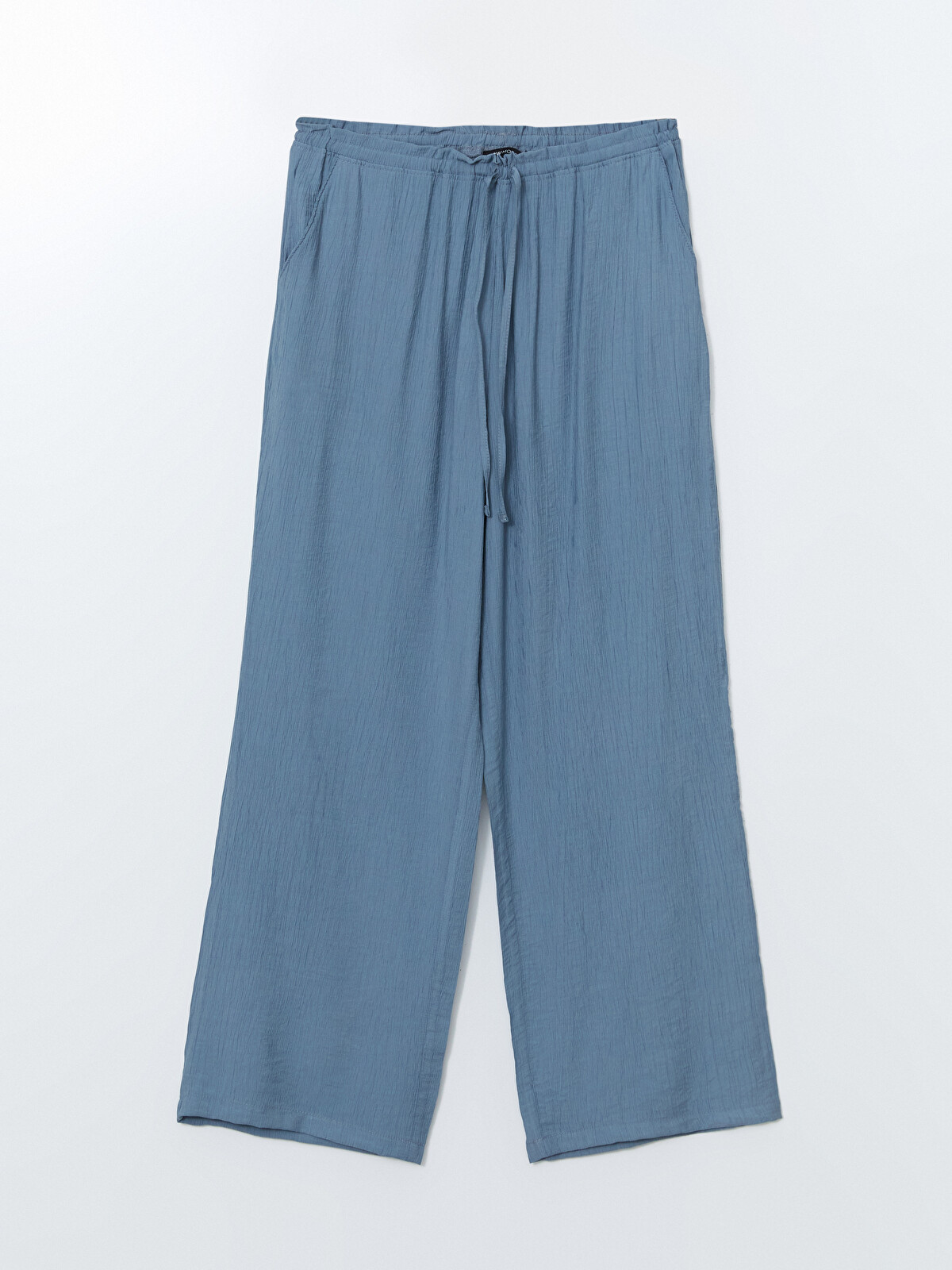 LCW Modest Elastic Waist Textured Women's Pants - S54390Z8-Q6L