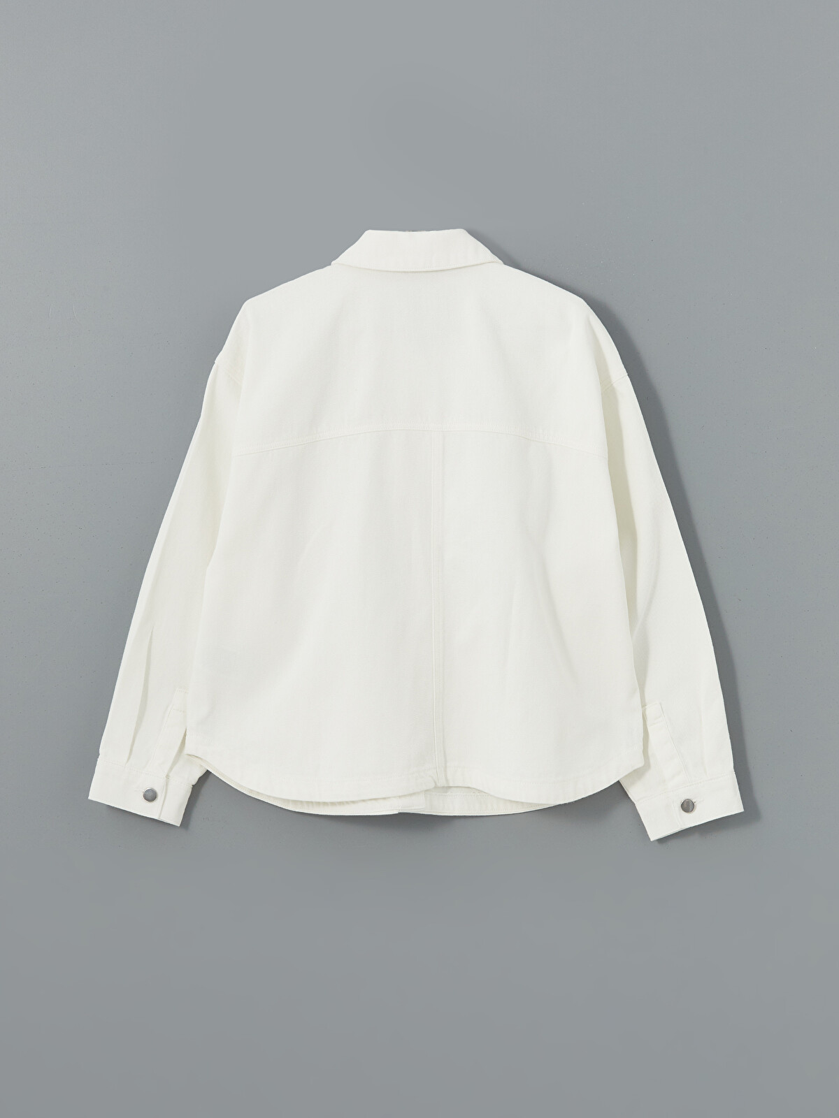 wan♡wan③ オーシャンホワイト LCW Vision Oversize Women's Denim Shirt Jacket - S54883Z8-844 - LC