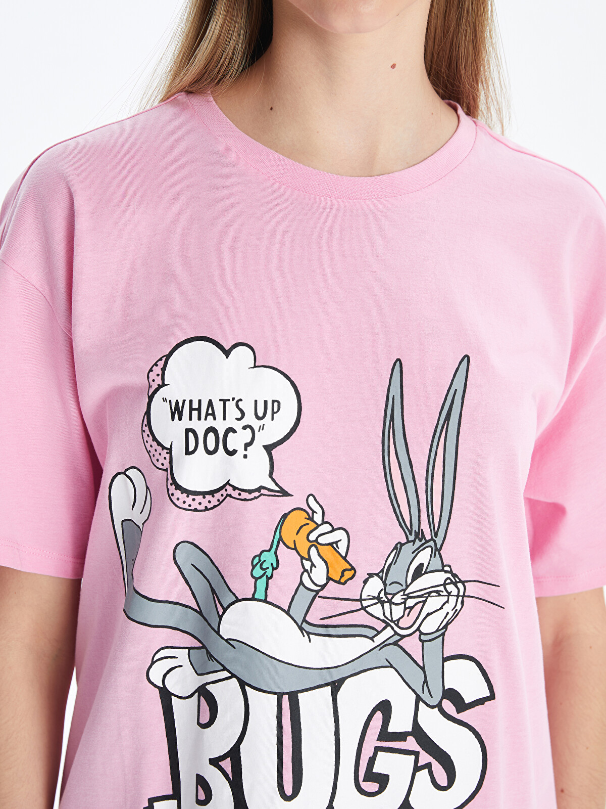 XSIDE Crew Neck Bugs Bunny Printed Women's T-shirt - S54960Z8-GA5