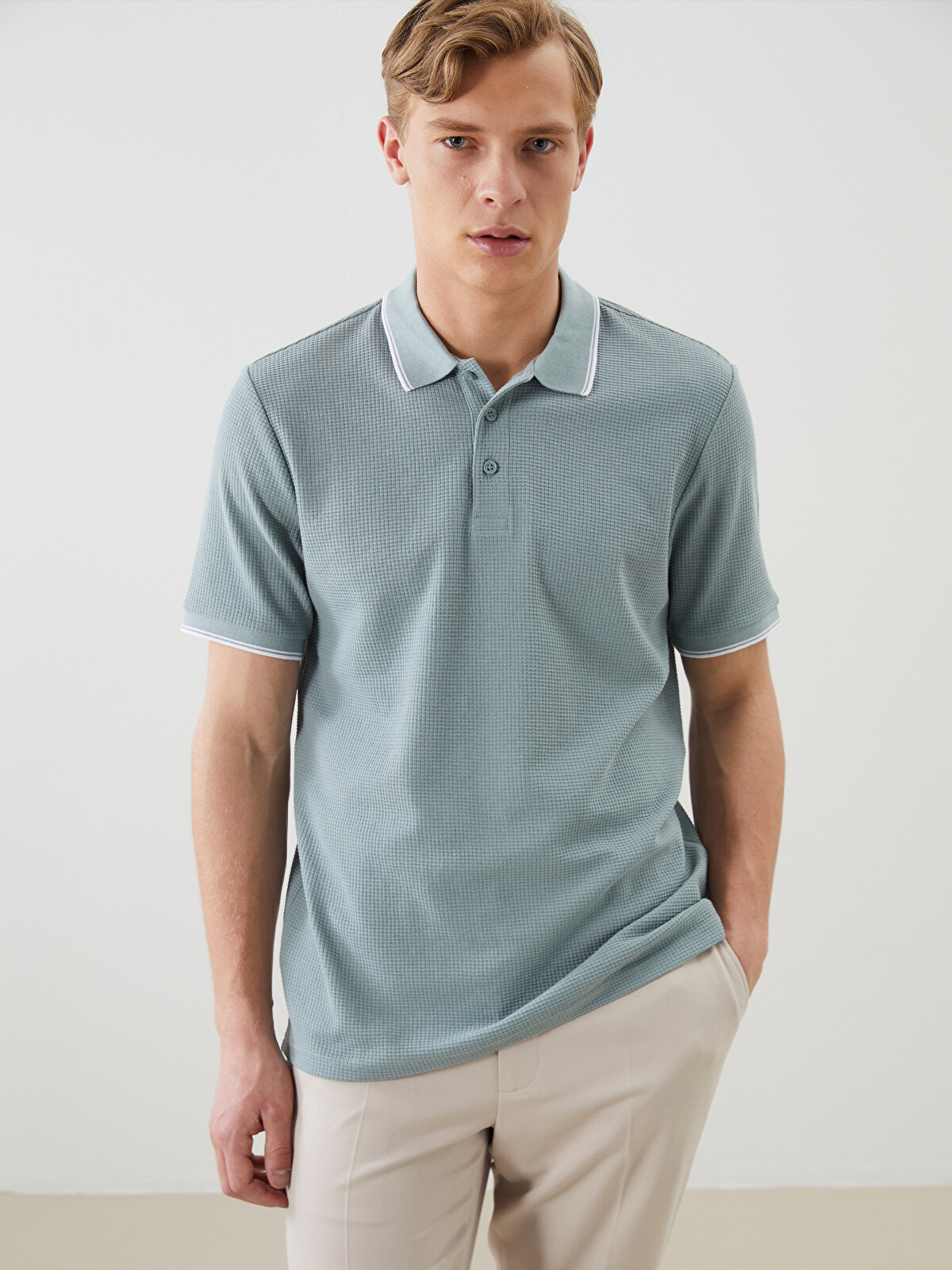 SOUTHBLUE Polo Neck Short Sleeve Men's T-Shirt - S55146Z8-SA7 | LC