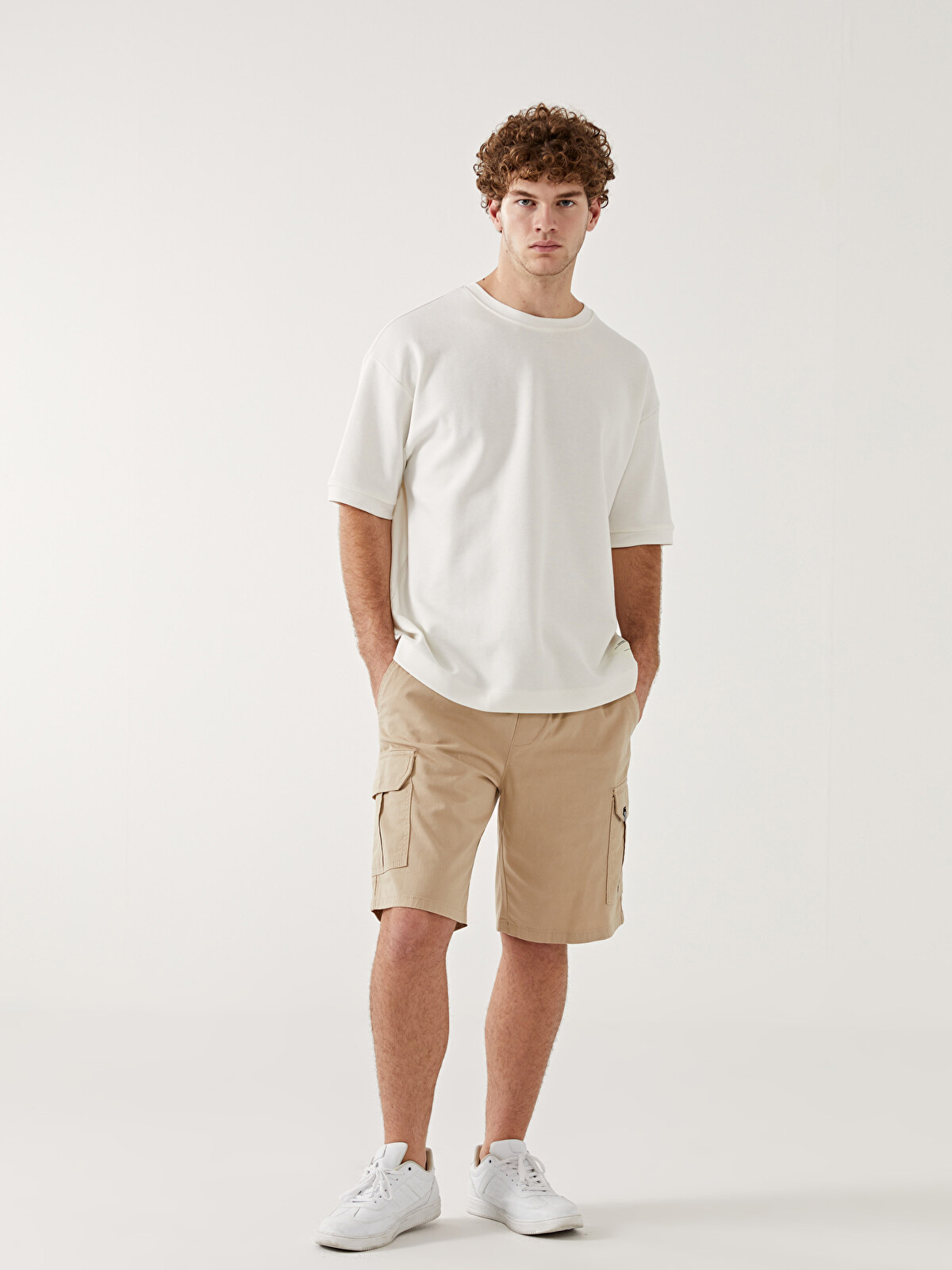 XSIDE Standard Fit Twill Men's Cargo Shorts - S55665Z8-S5P | LC