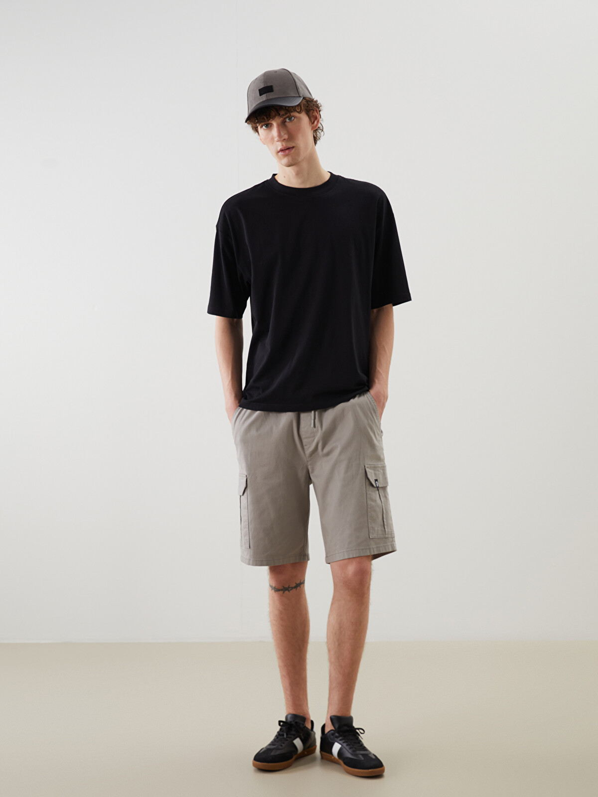 SOL Sweat Cargo Shorts Dark Gray グルグル SOL/soonerorlater Waffle