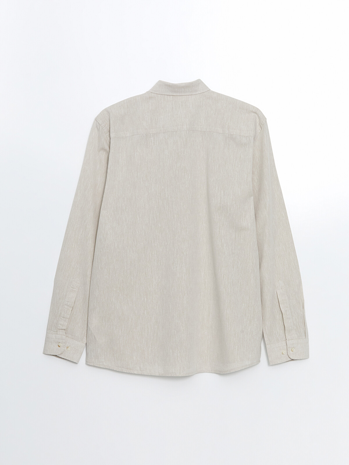 LCW Vision Regular Fit Long Sleeve Linen Blend Men's Shirt