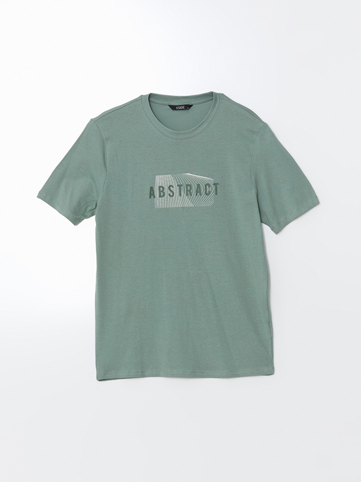 XSIDE Crew Neck Short Sleeve Printed Combed Cotton Men's T-shirt