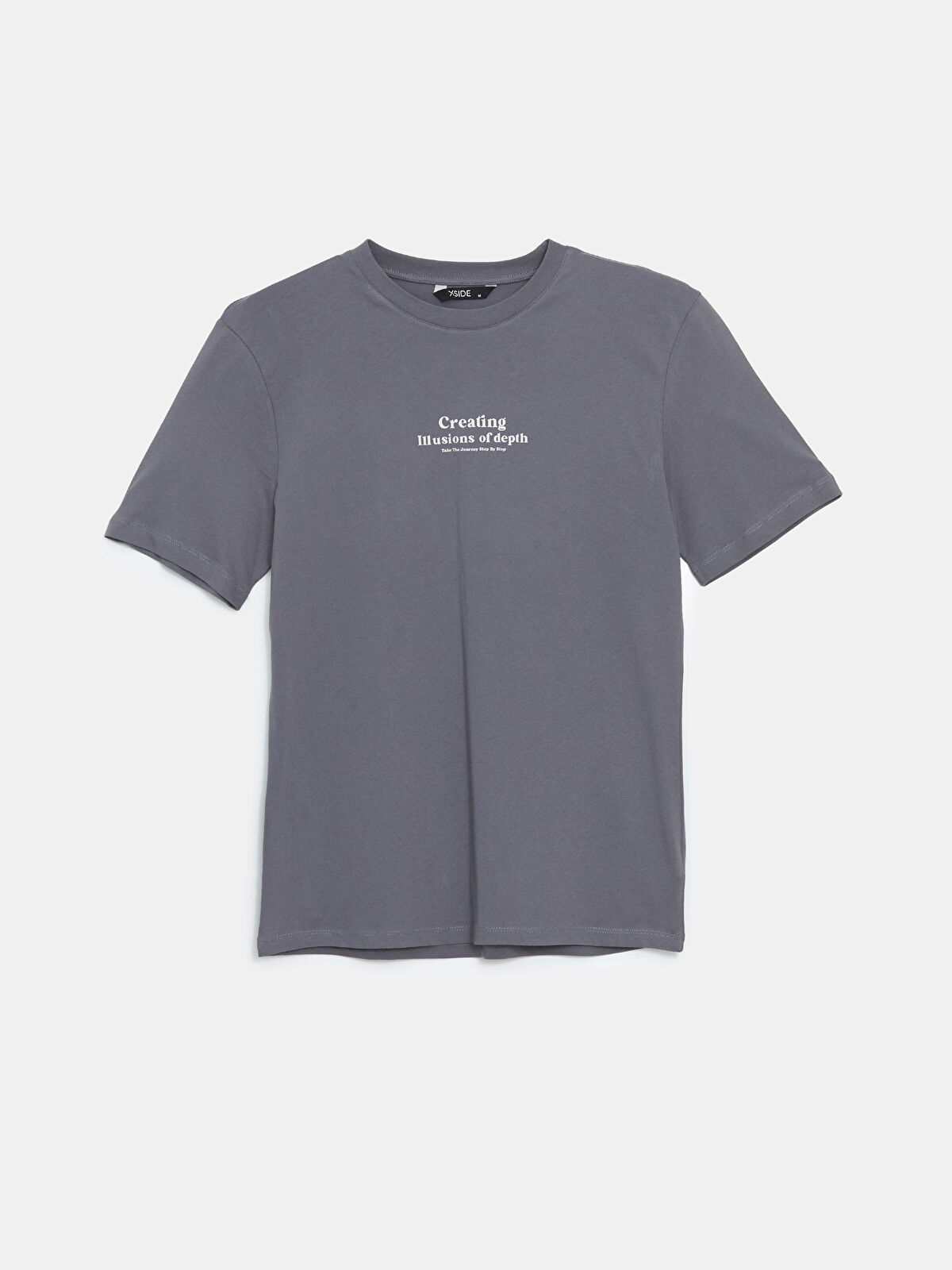 XSIDE Crew Neck Short Sleeve Printed Combed Cotton Men's T-shirt