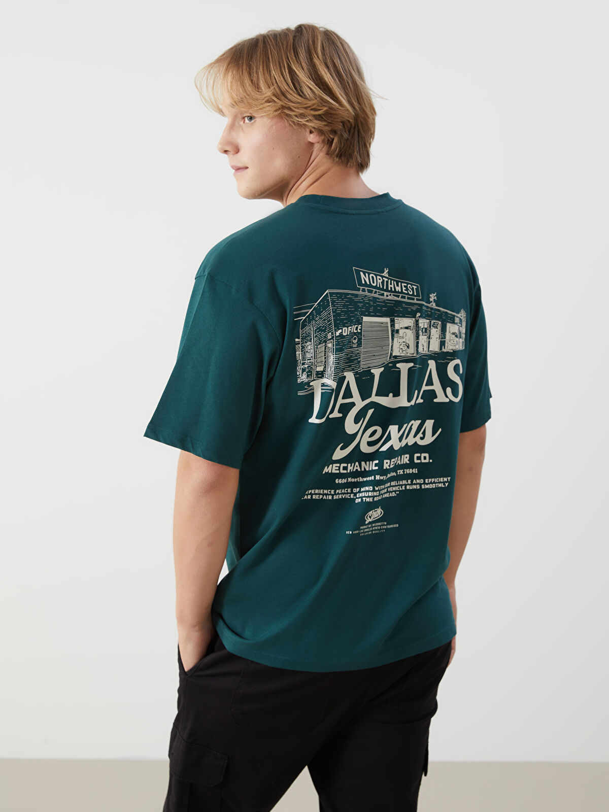 XSIDE Crew Neck Dallas Printed Jersey Men's T-Shirt