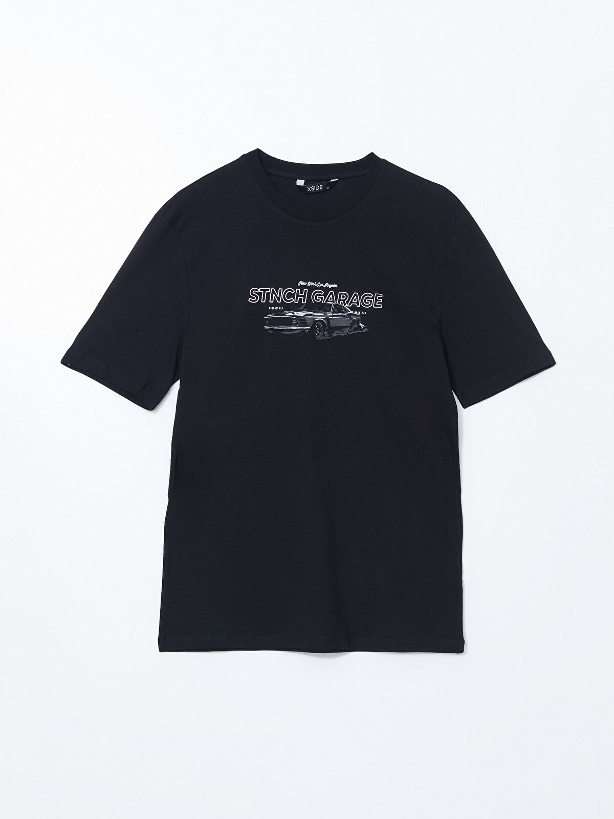 XSIDE Crew Neck Short Sleeve Printed Combed Cotton Men's T-shirt