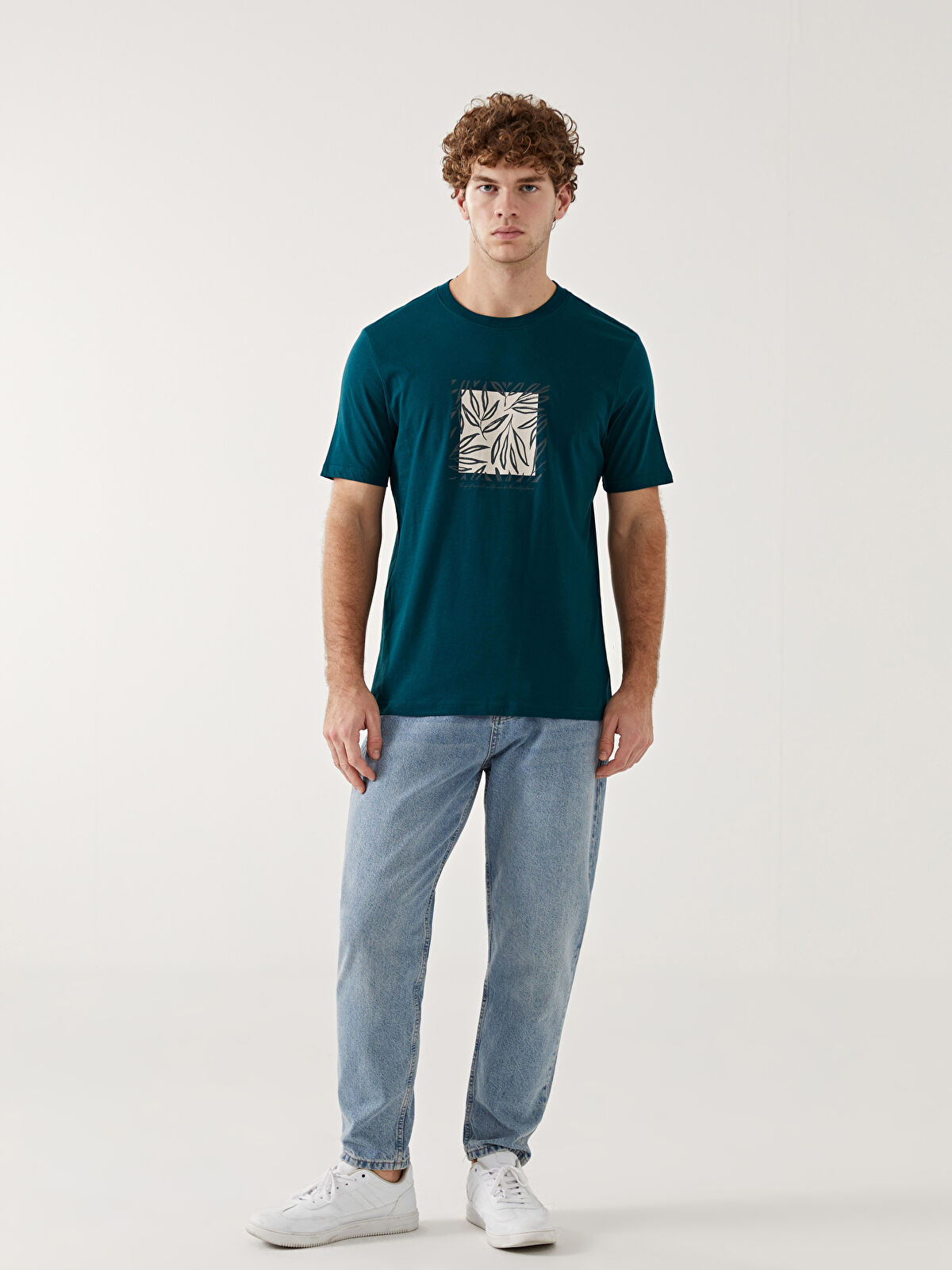 XSIDE Crew Neck Printed Jersey Men's T-Shirt - S55898Z8-QAR - LC