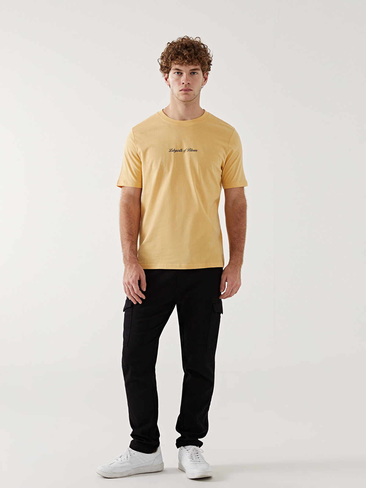 XSIDE Crew Neck Jersey Men's T-shirt - S55902Z8-Y0D | LC Waikiki
