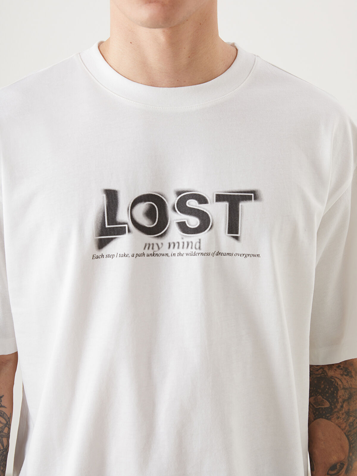 XSIDE Crew Neck Short Sleeve Printed Combed Cotton Men's T-shirt