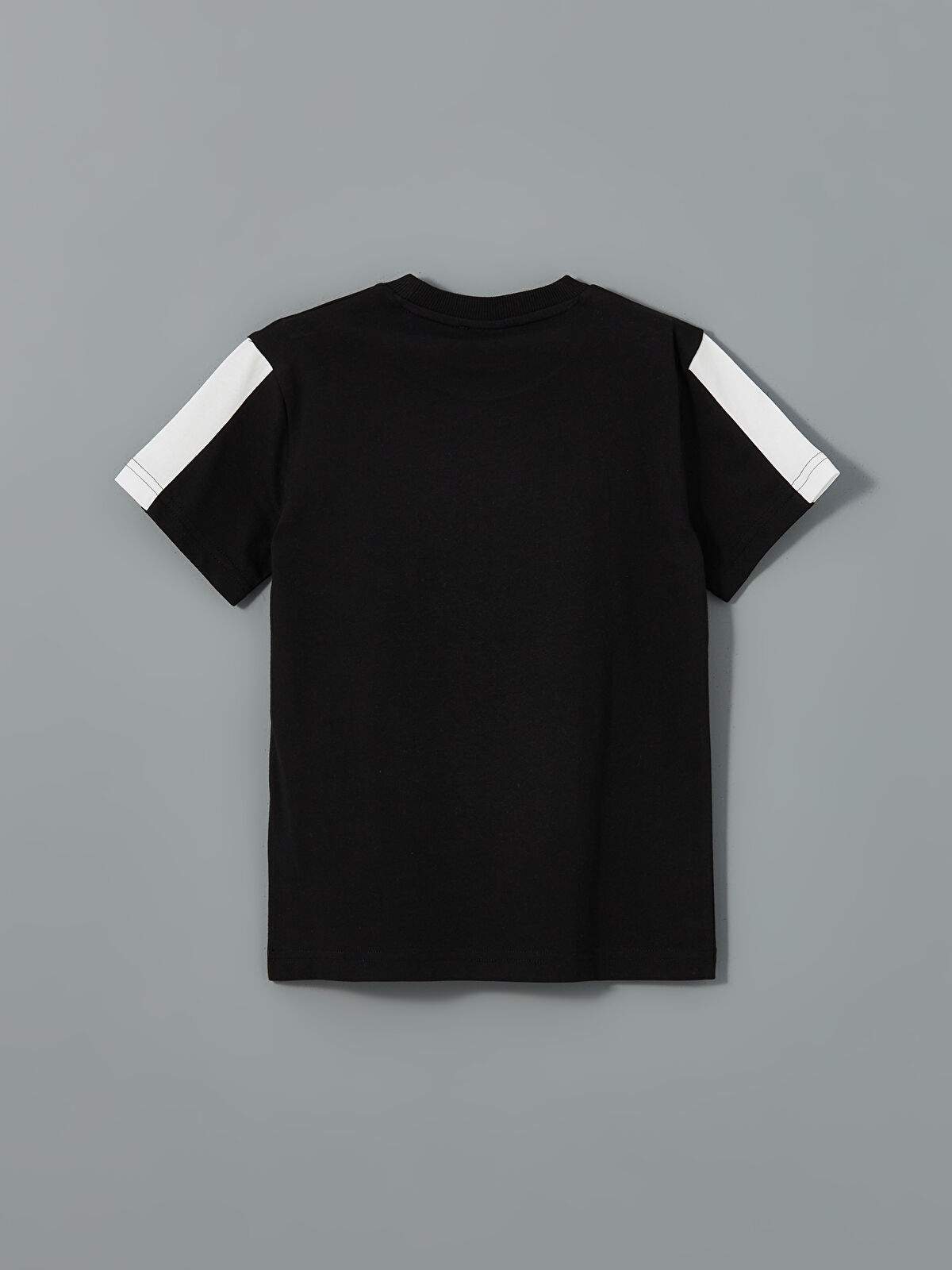 k_b___ Ekru Kız Çocuk Oversize Bomber Kolej Ceket Aplike Detaylı Yuvarlak