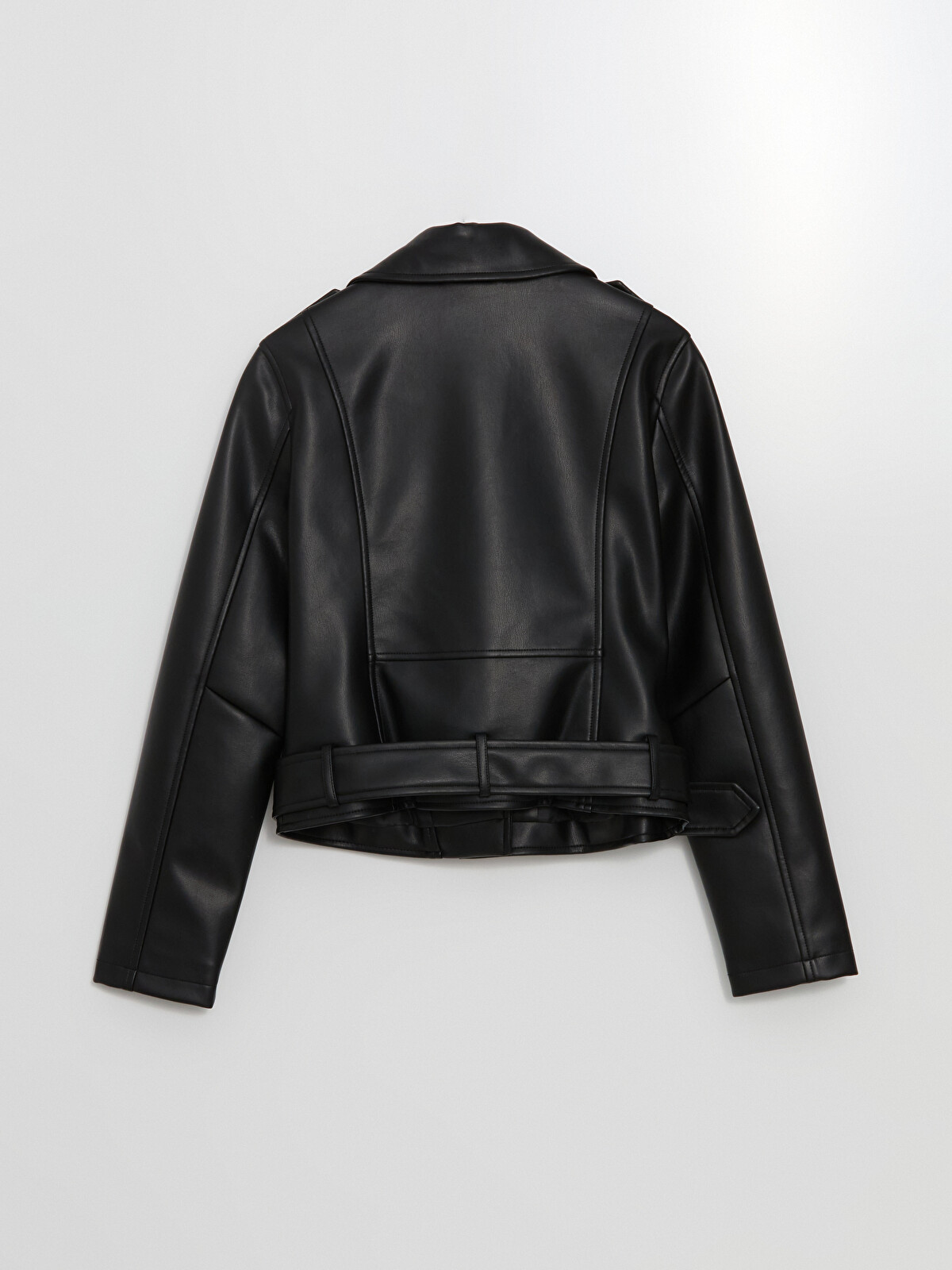 XSIDE Biker Neck Women's Faux Leather Jacket - S56073Z8-CVL | LC