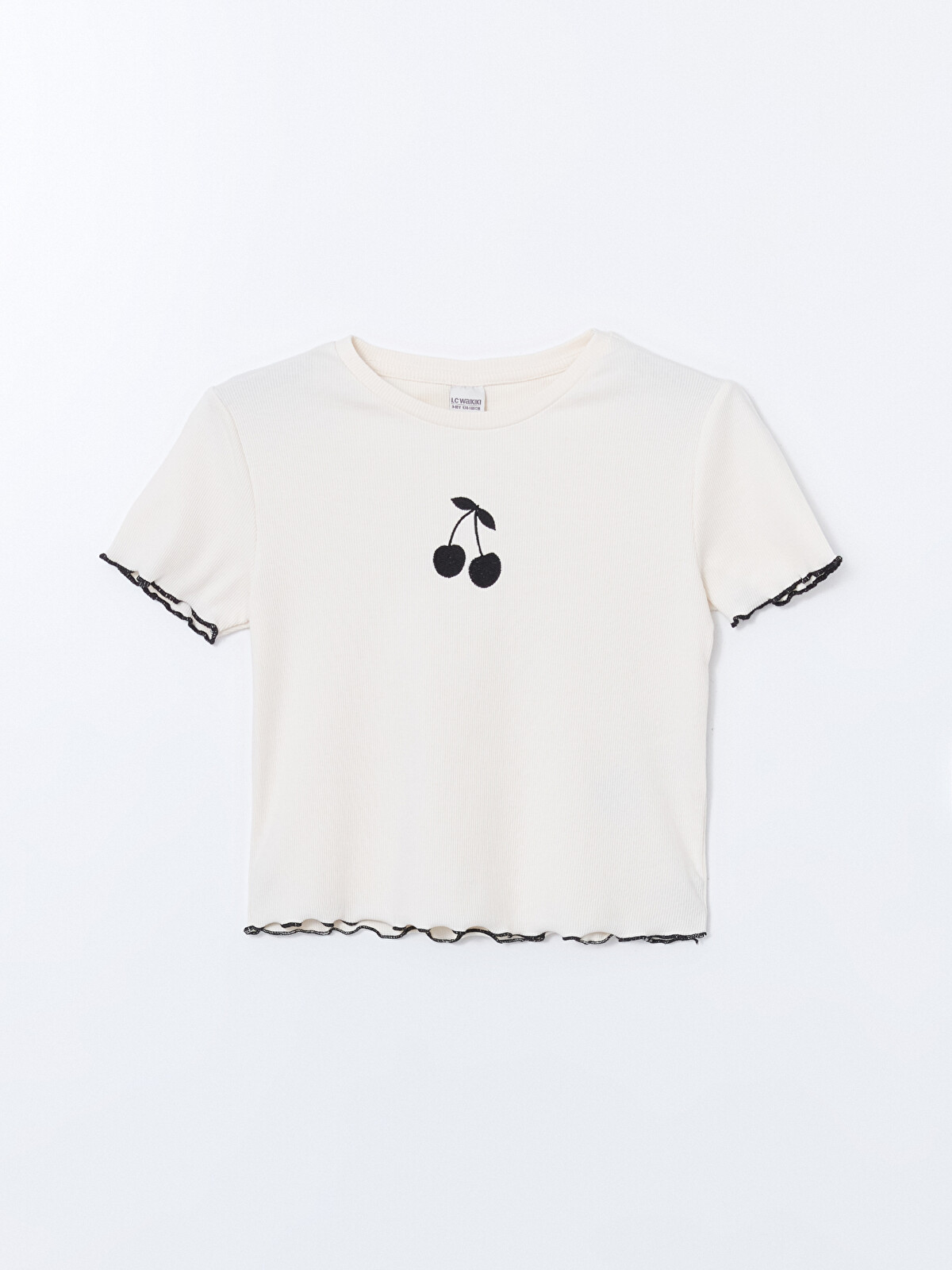 LCW Kids Crew Neck Girls' T-shirt Set (2 Pieces) - S56217Z4-FRA