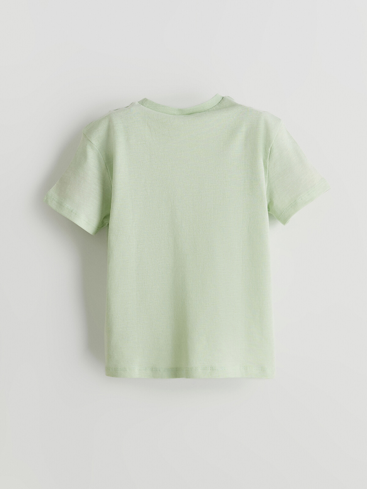 LCW Kids Yeşil Bisiklet Yaka Basic Erkek Çocuk Tişört - S56304Z1