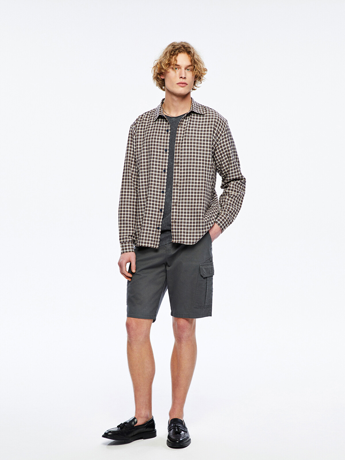 XSIDE Standard Fit Twill Men's Cargo Shorts - S56603Z8-SUR - LC