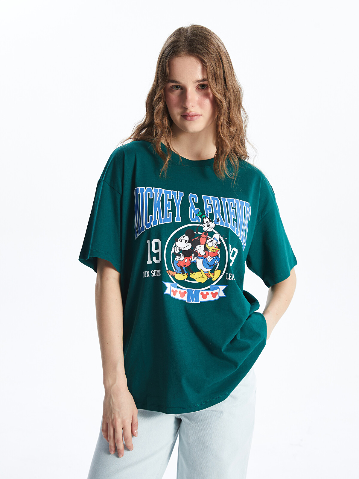 XSIDE Crew Neck Mickey and Friends Printed Women's T-Shirt