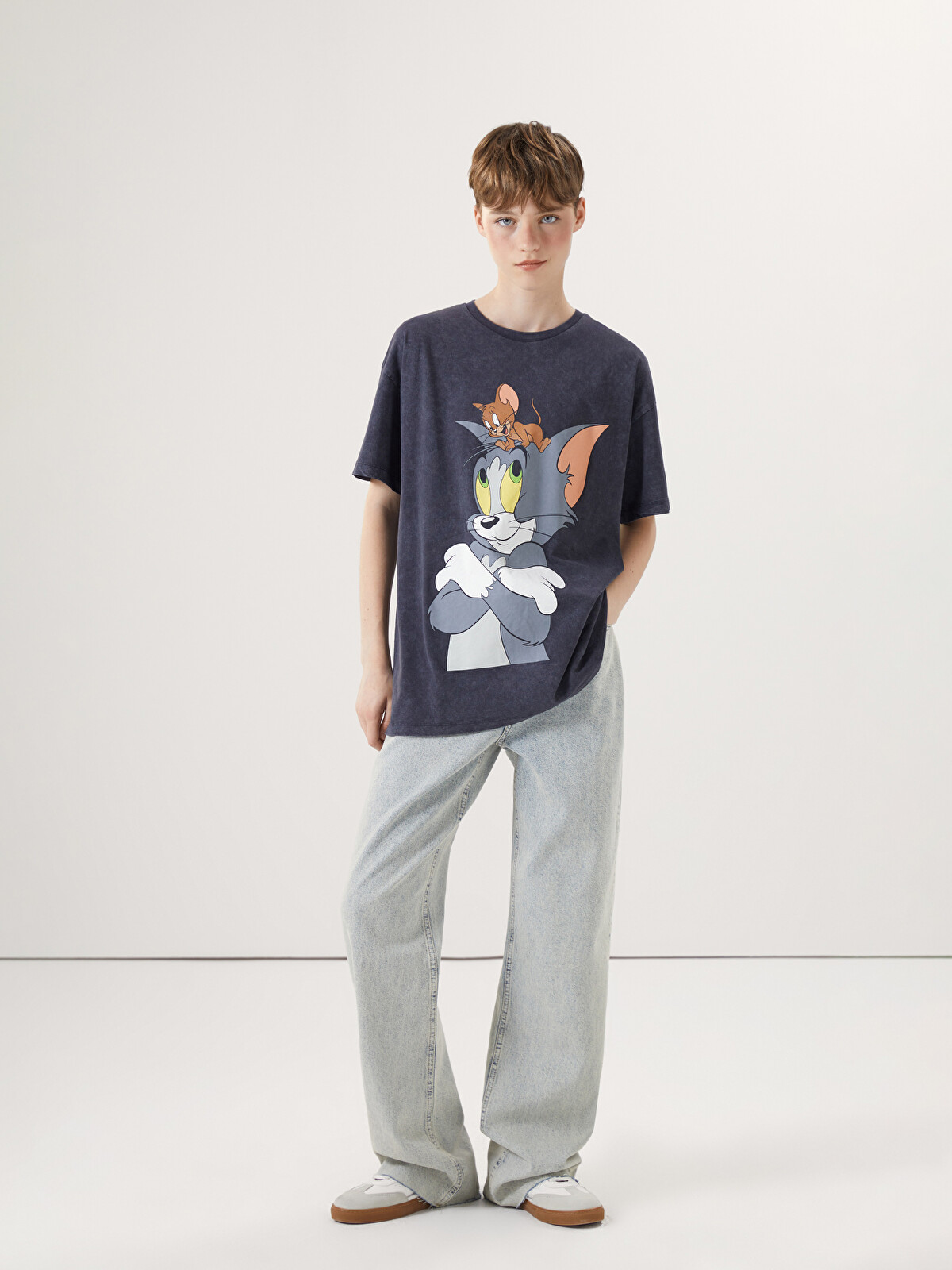 XSIDE Crew Neck Tom & Jerry Printed Women's T-shirt - S56733Z8-VDL