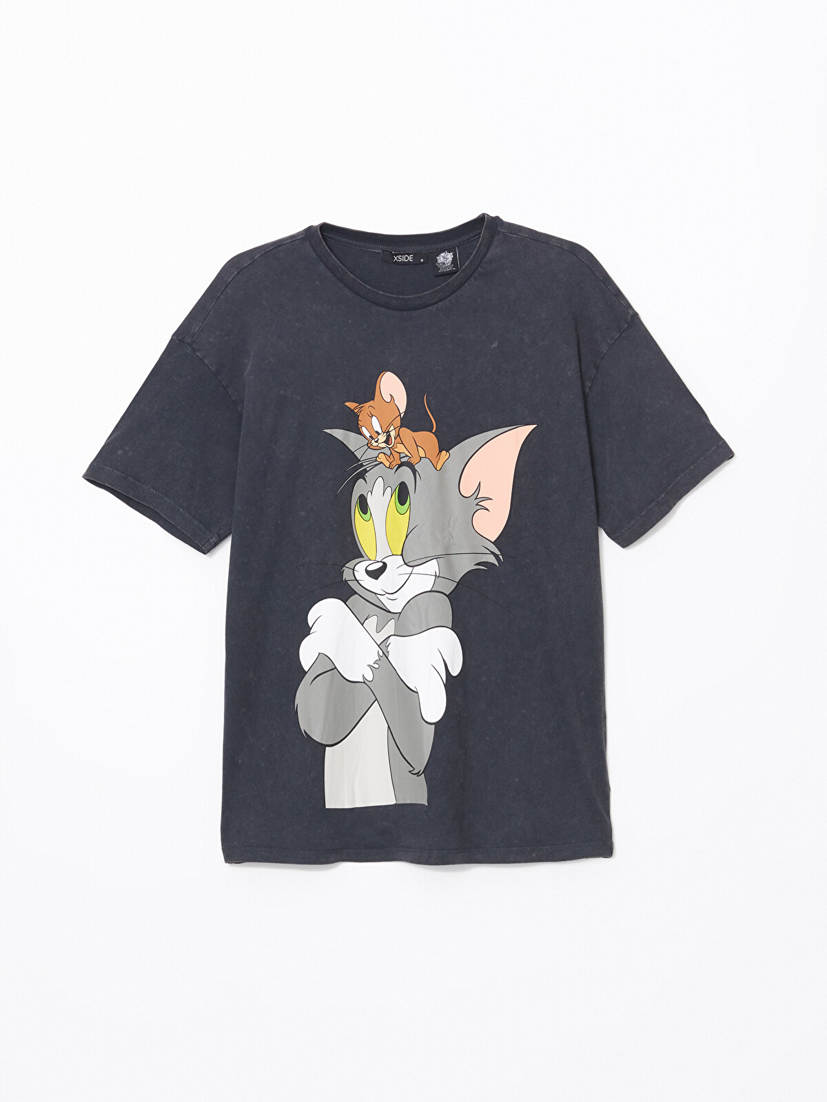 XSIDE Bisiklet Yaka Tom & Jerry Baskılı Kadın Tişört - S56733Z8