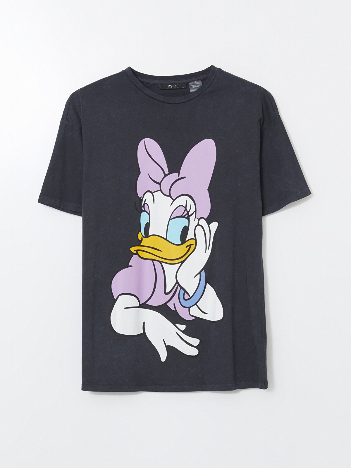 XSIDE Bisiklet Yaka Daisy Duck Baskılı Kadın Tişört - S56912Z8-VDL