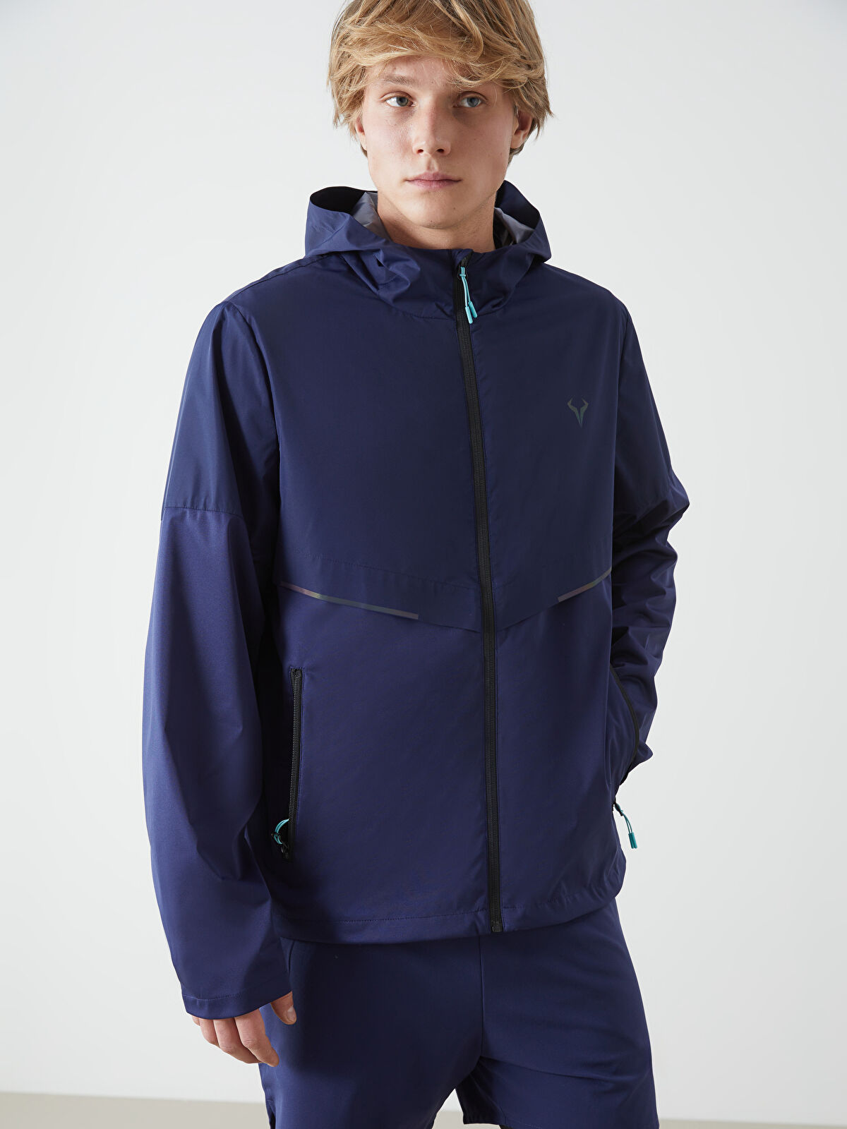 ソボスライ away L XSIDE ACTIVE Kapüşonlu Uzun Kollu Erkek Fermuarlı Sweatshirt
