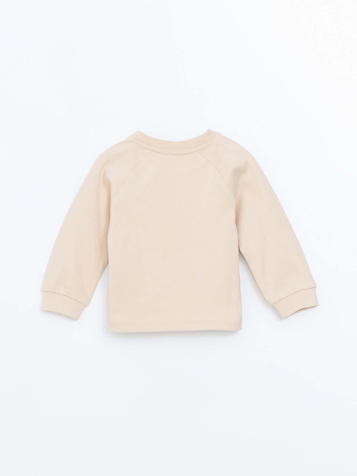 LCW baby Bej Bisiklet Yaka Nakışlı Erkek Bebek Takım - S57498Z1
