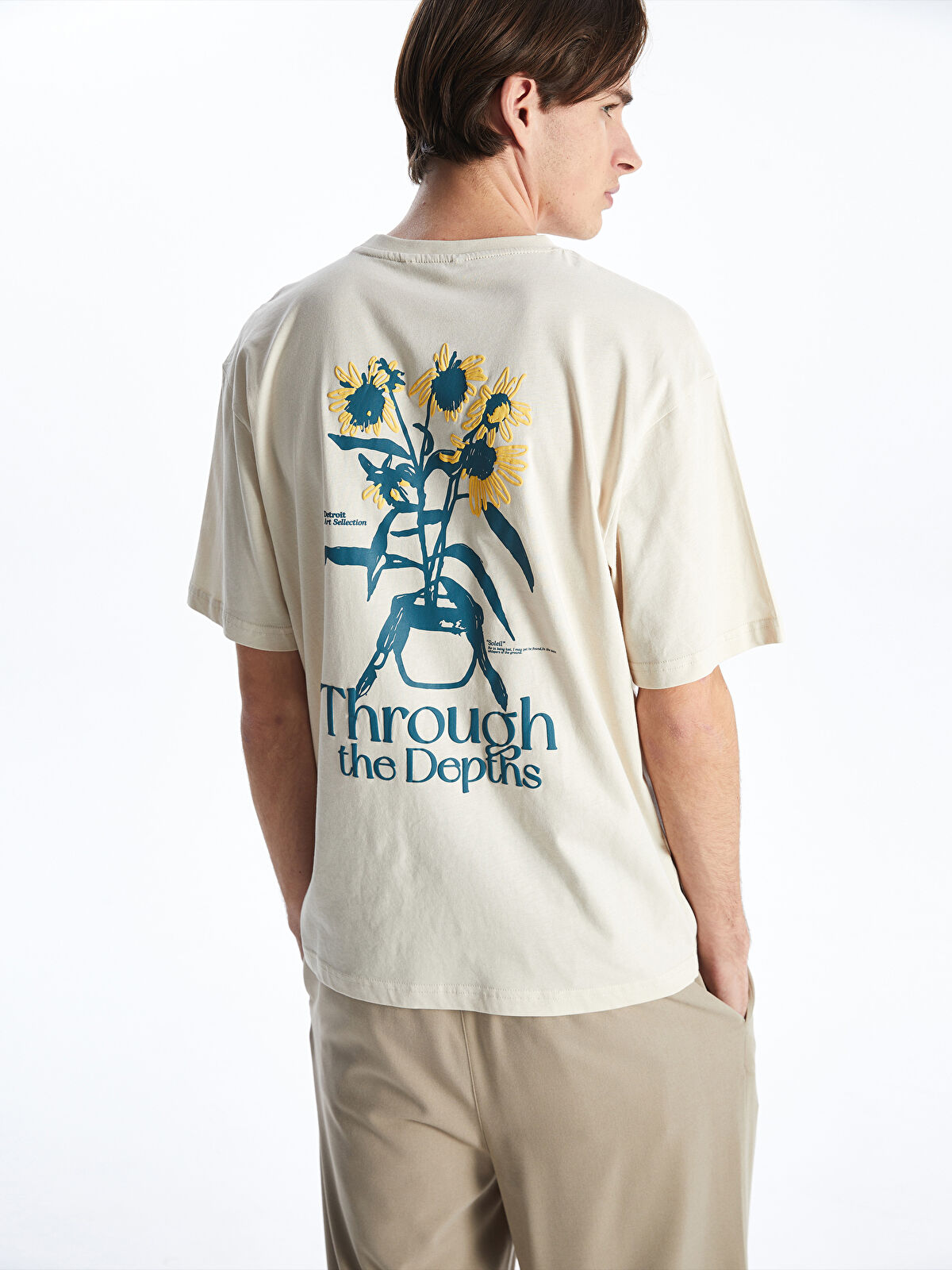 ブレンビー シャツ XSIDE Crew Neck Short Sleeve Printed Combed Cotton Men's T