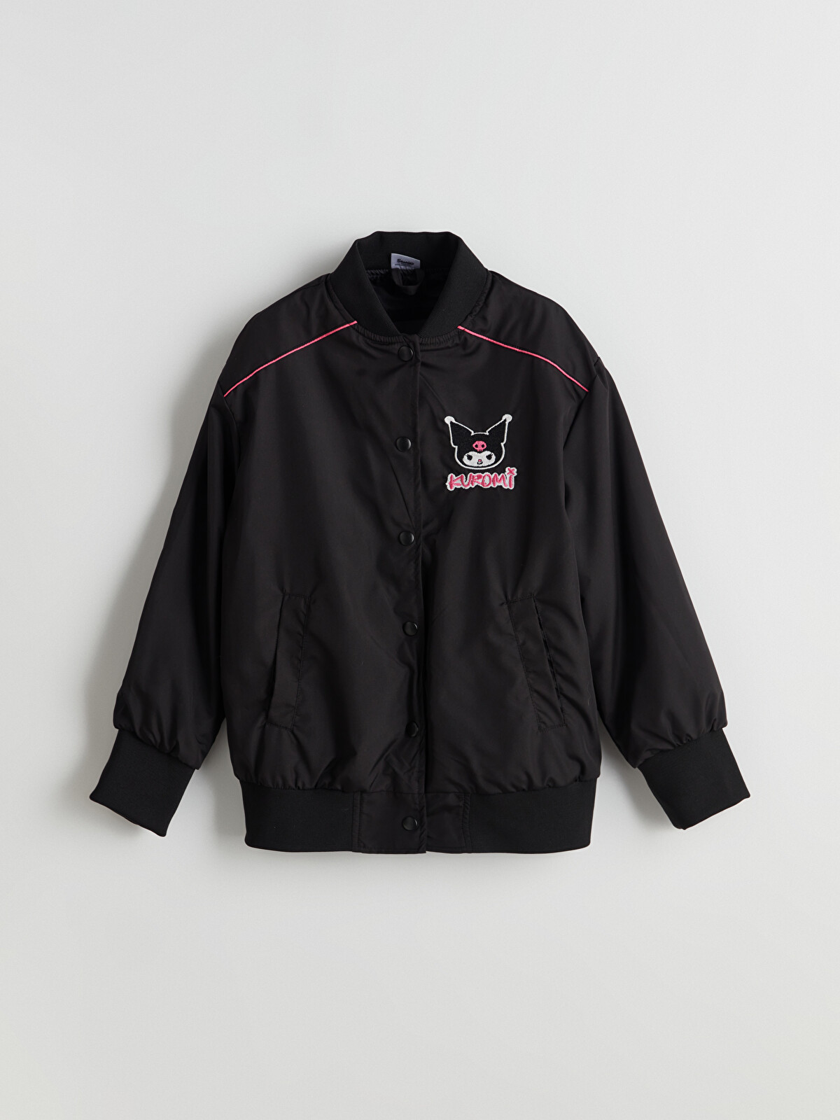 LCW Kids Kuromi Embroidered Girls' Bomber Jacket - S58342Z4-CVL