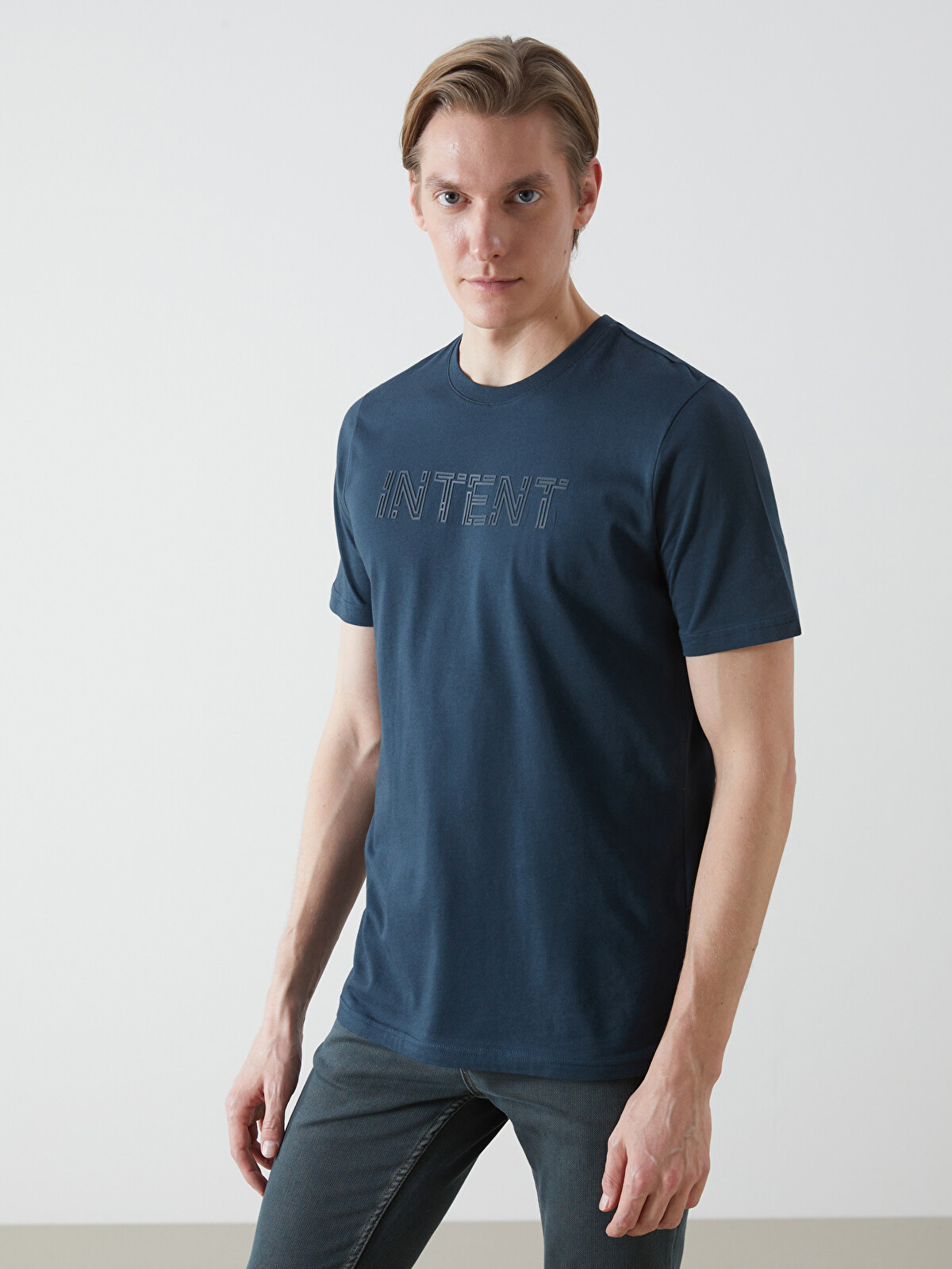 LCWAIKIKI Classic Crew Neck Printed Jersey Men's T-shirt