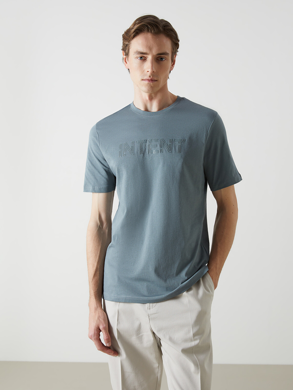 LCWAIKIKI Classic Crew Neck Printed Jersey Men's T-shirt