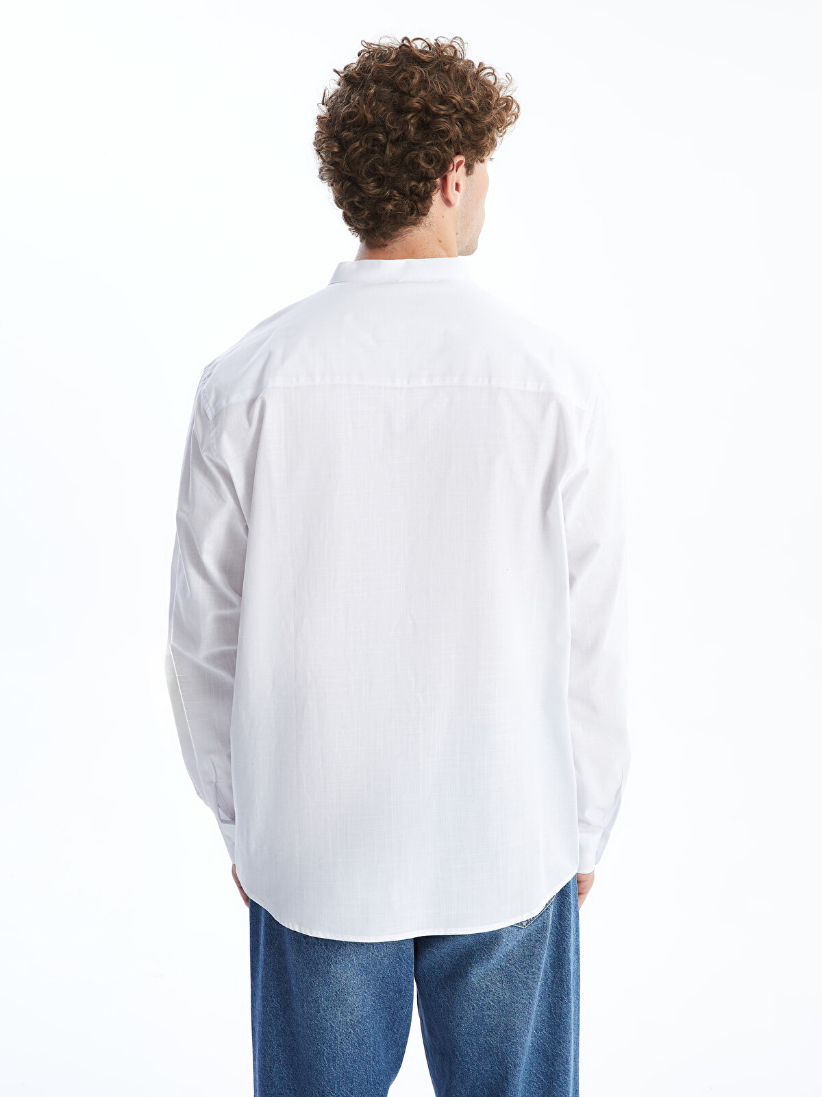 Chemise blanche à manches courtes et col châle pour homme - – - Discover Diversity