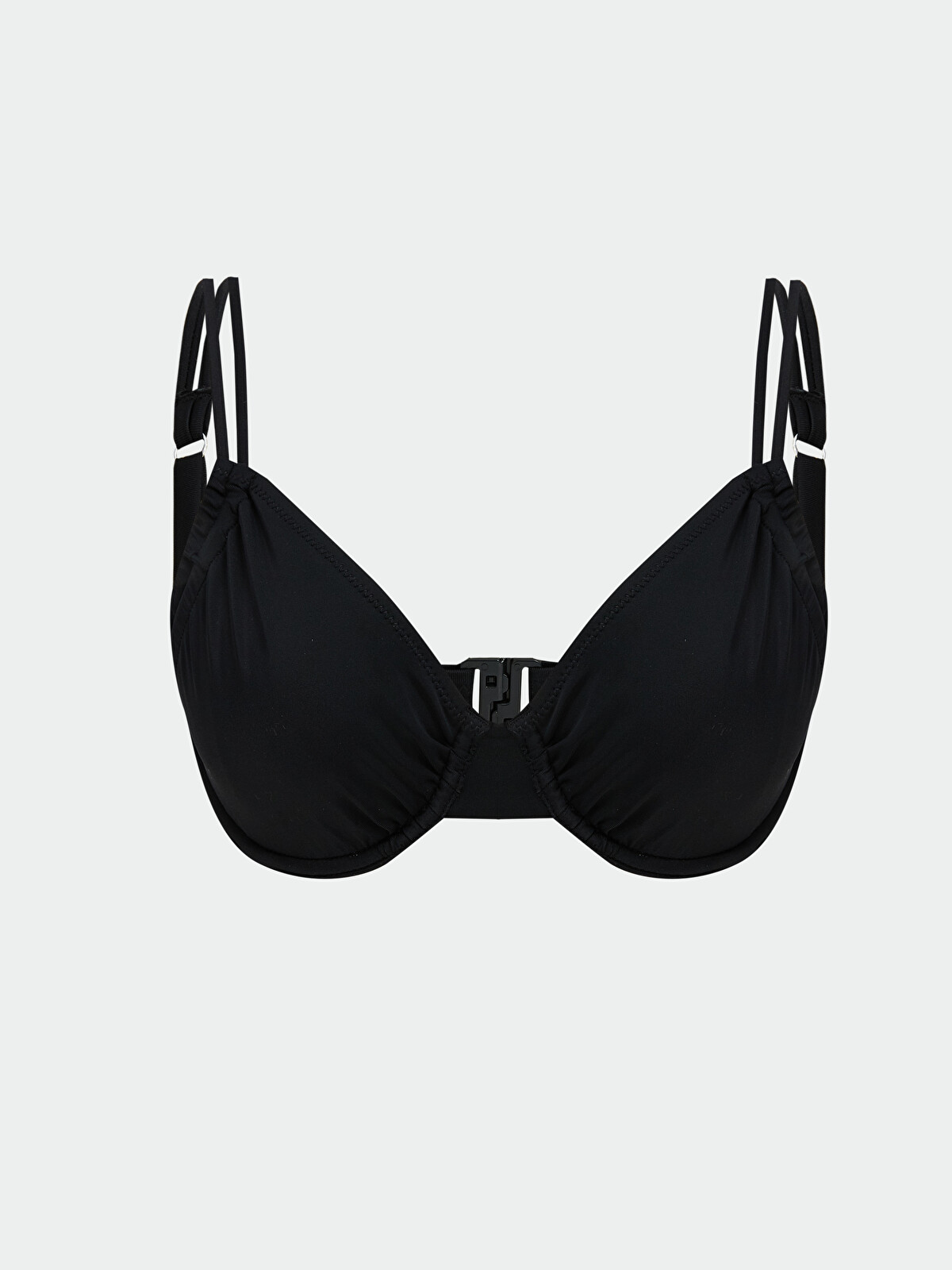 LCW DREAM Siyah Düz Ayarlanabilir Askılı Kadın Bikini Üst