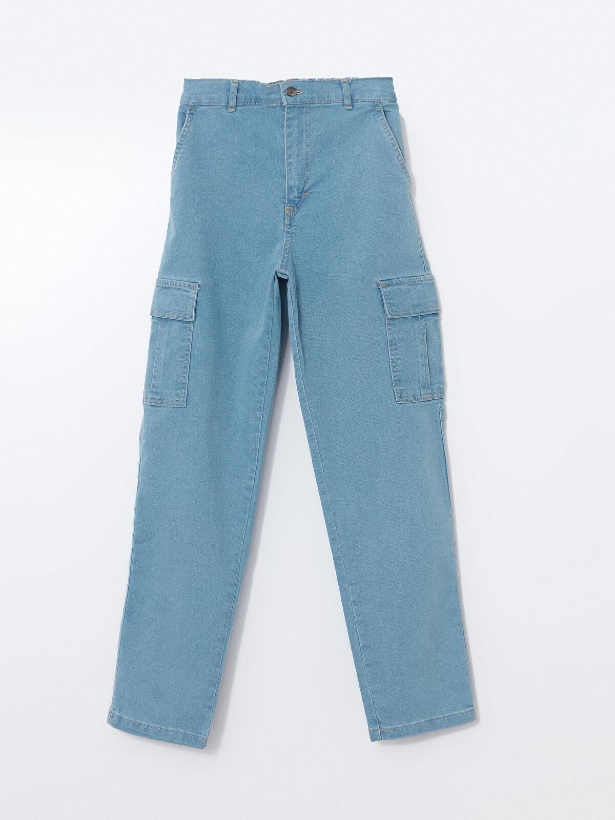 LCW Kids Beli Lastikli Erkek Çocuk Kargo Jean Pantolon