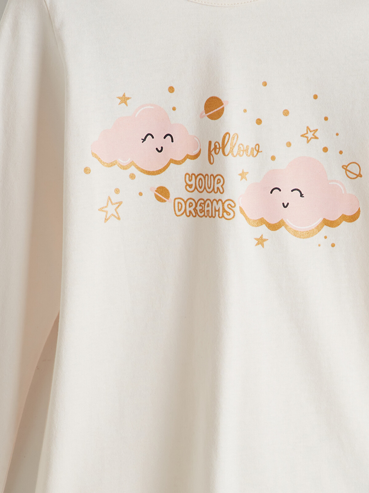 LCW Kids Bisiklet Yaka Kız Çocuk Pijama Takımı - S59548Z4-FES | LC